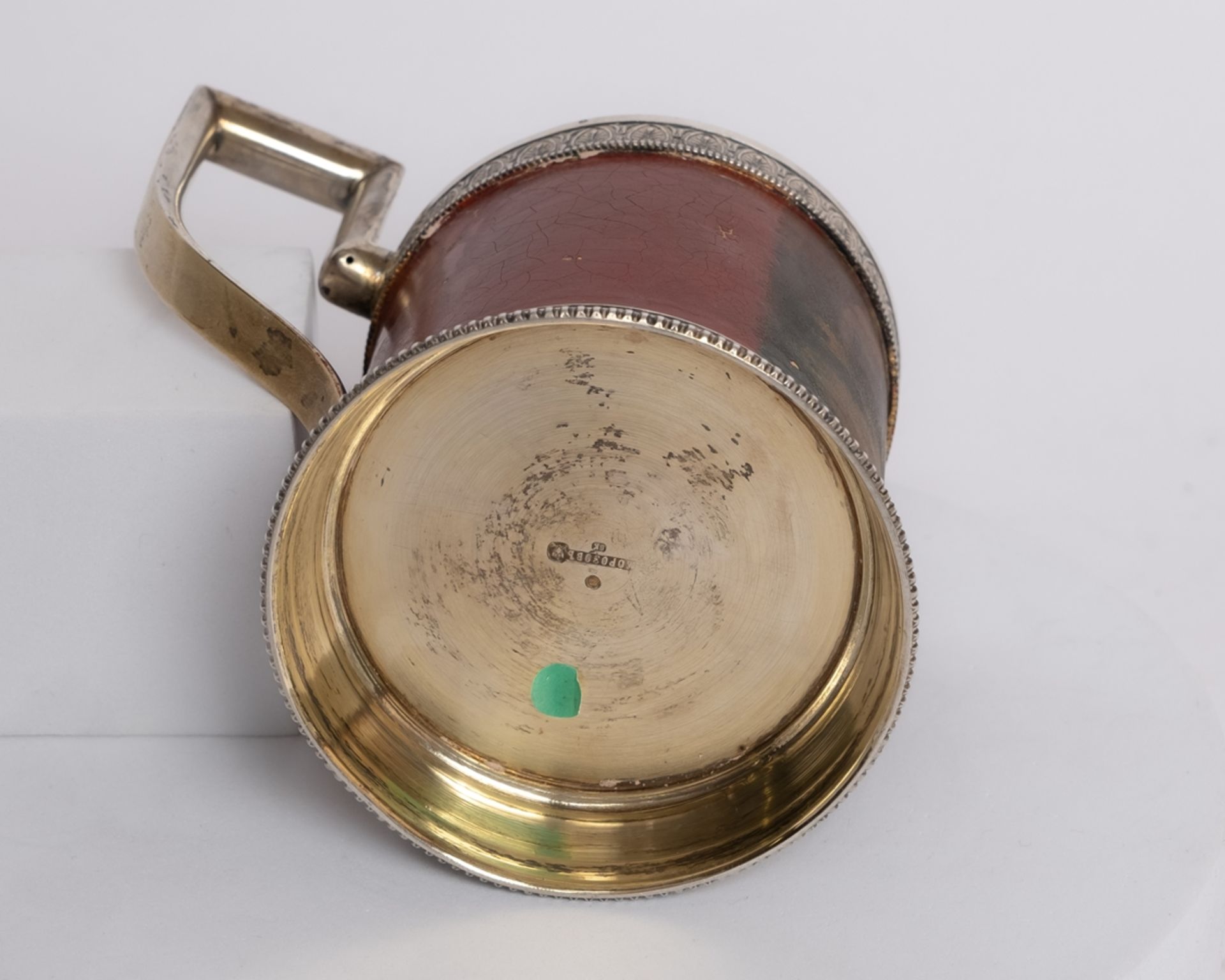 Teeglashalter, Silber, St. Petersburg, 1908-1917, Vasilii Kangin für Ivan Morozov, niederländische  - Bild 4 aus 4