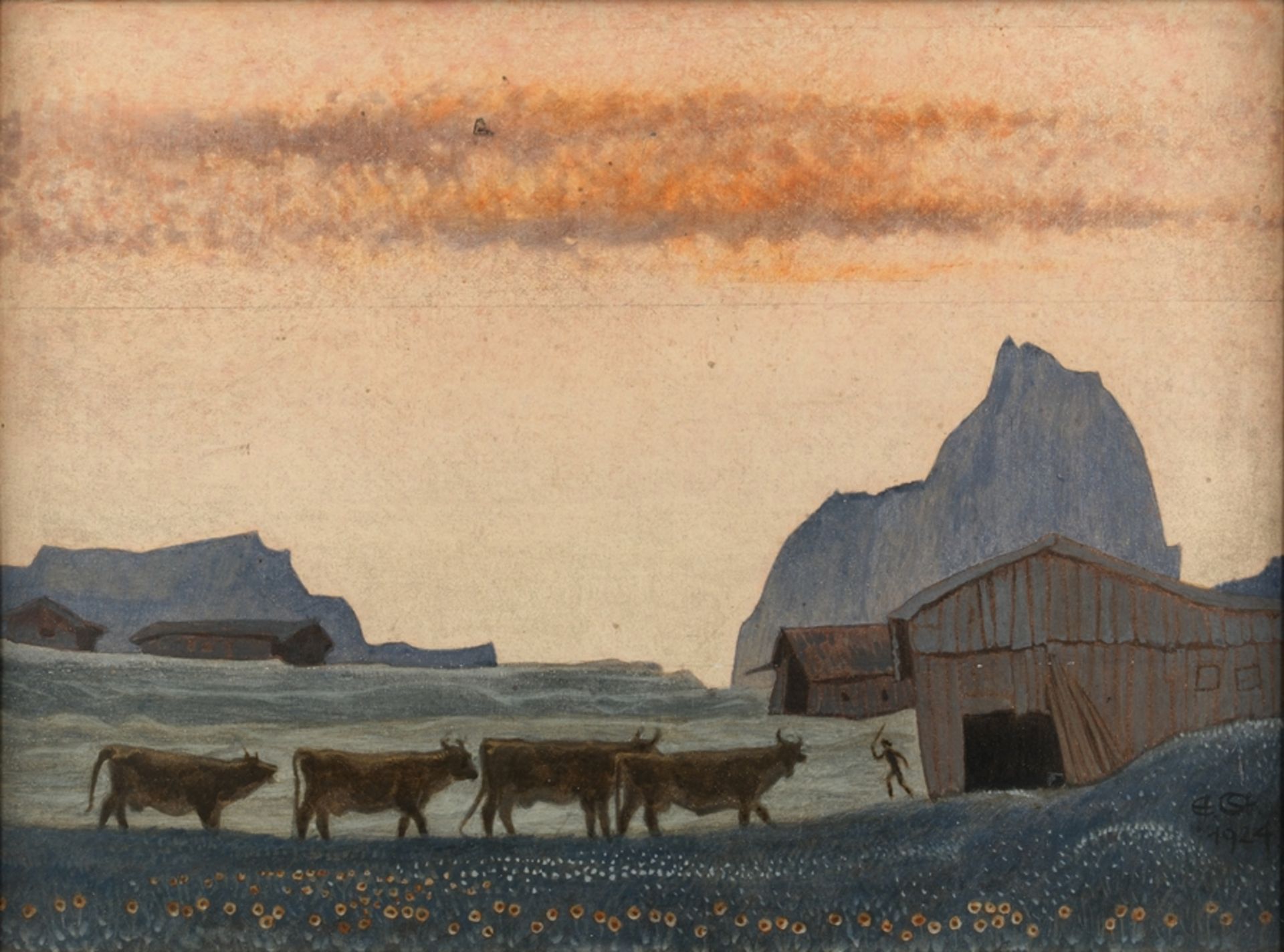 Steppes, Edmund (1873 Burghausen  - 1968, Studium an der KA München, Maler und Grafiker),