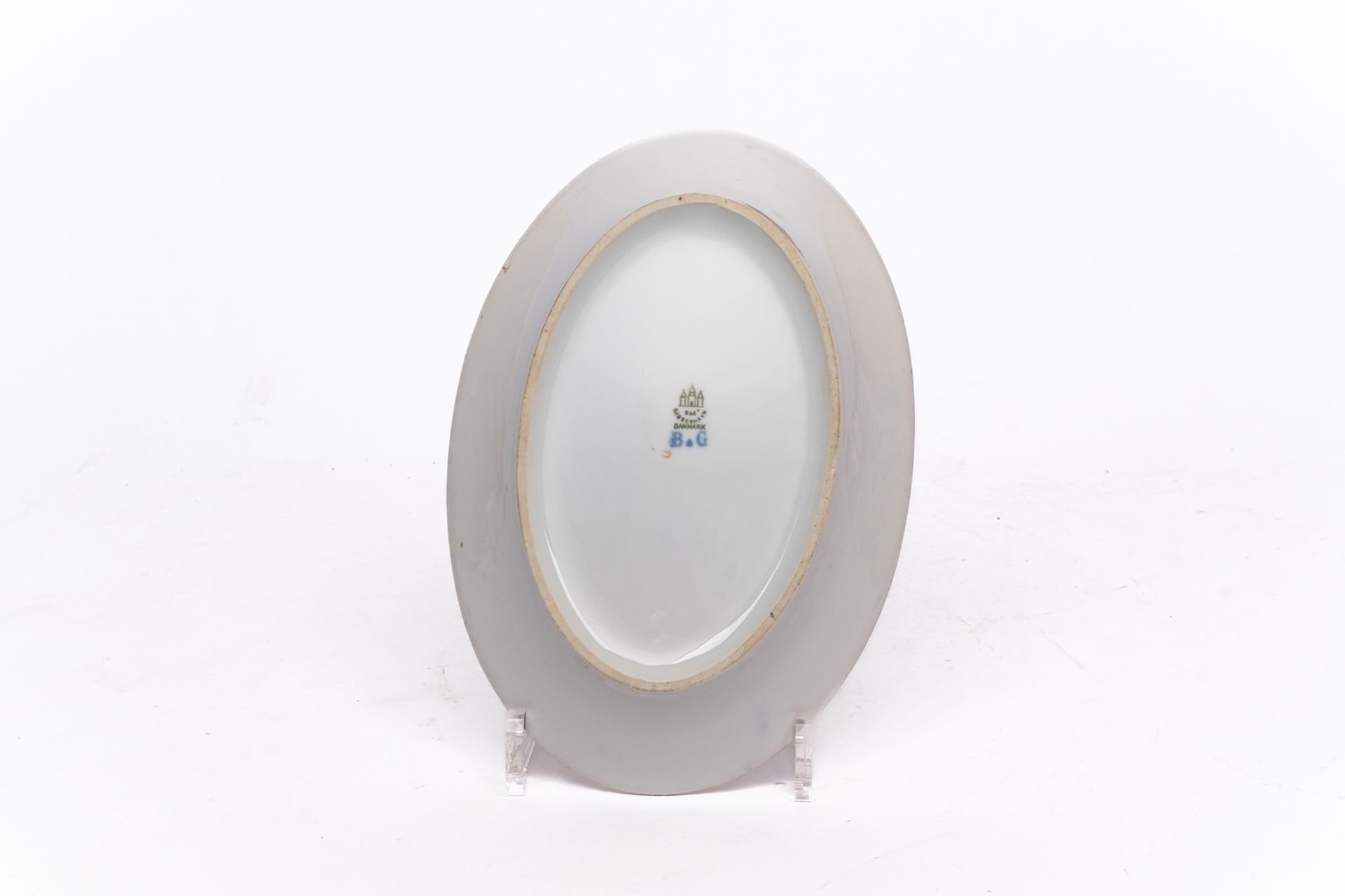 Serviceteile, 15-tlg., Bing & Gröndahl, bunte Blumen, Goldrand: 5 Suppenteller, 6 Speiseteller, Dec - Bild 9 aus 14