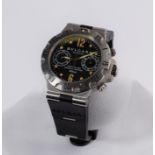 BVLGARI Scuba Diagono Taucherchronometer, Ref. SCB 38 S, Gehäuse in Stahl, drehbare Lünette mit Mar