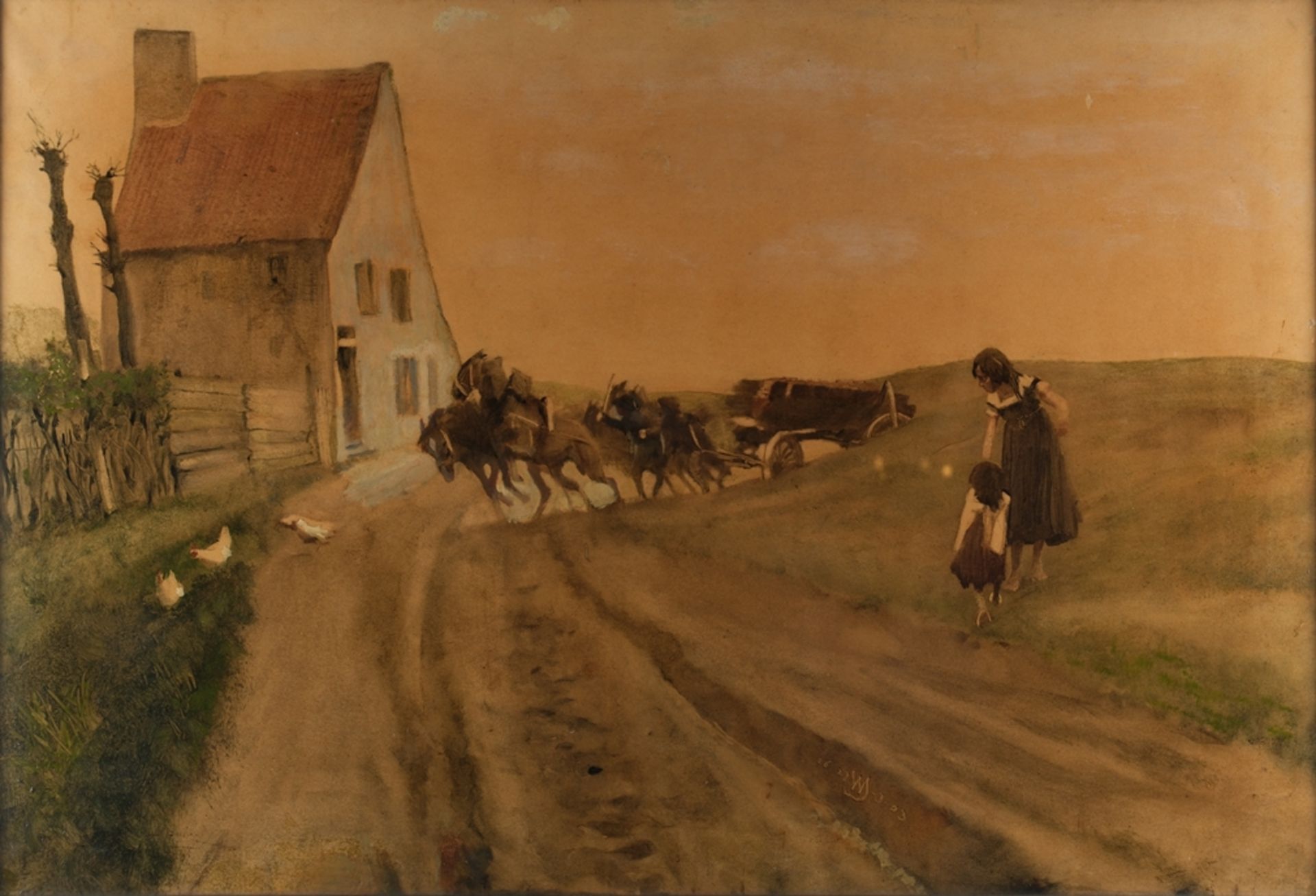 Schreuer, Wilhelm (Wesel 1866 - 1933 Düsseldorf, bekannt für seine teils historischen Gesellschafts