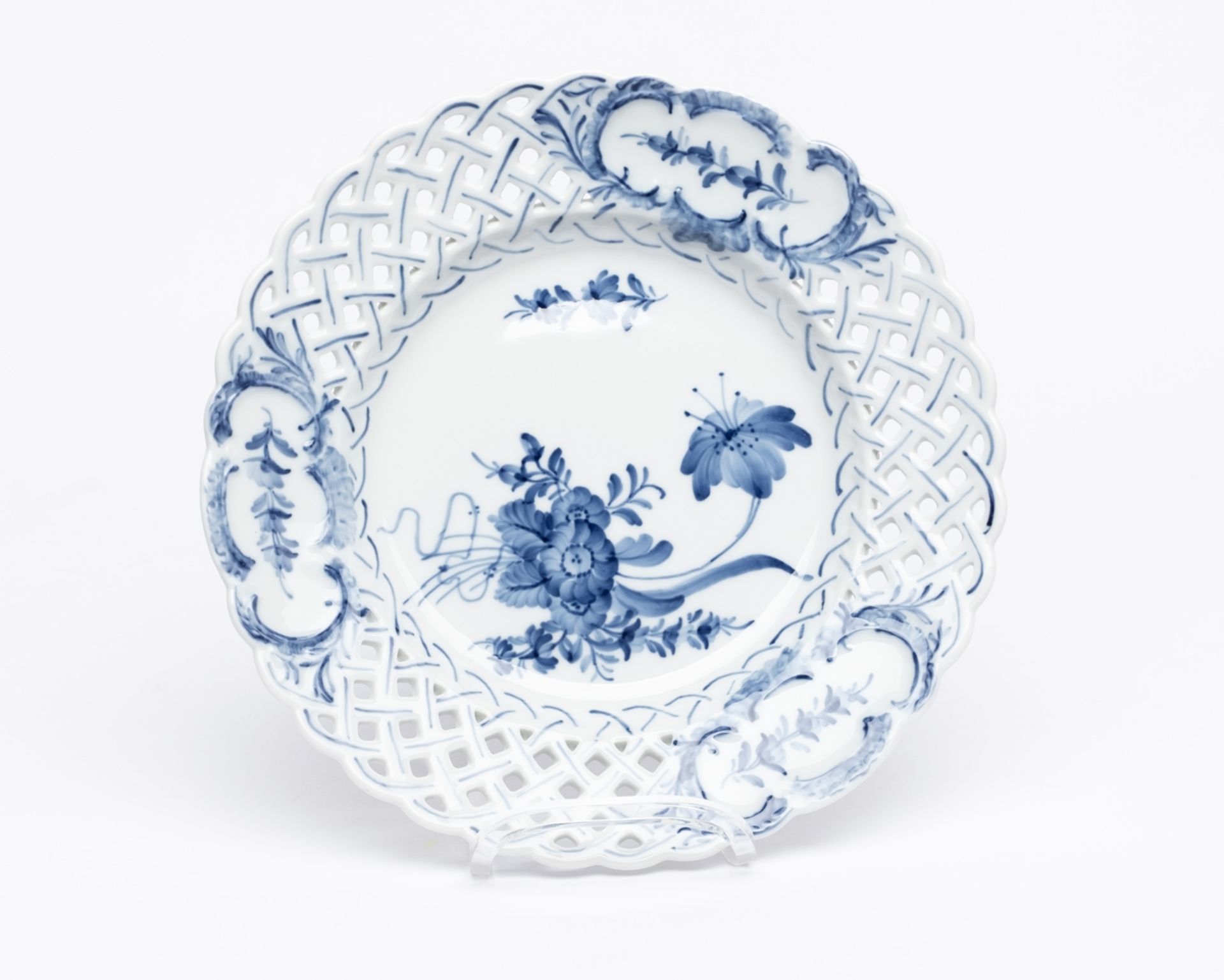 Kaffee- und Teeservice, 60-tlg., Royal Kopenhagen, blaue Blume: Kaffeekanne, Sahnegießer, 12 Kaffee - Bild 8 aus 16