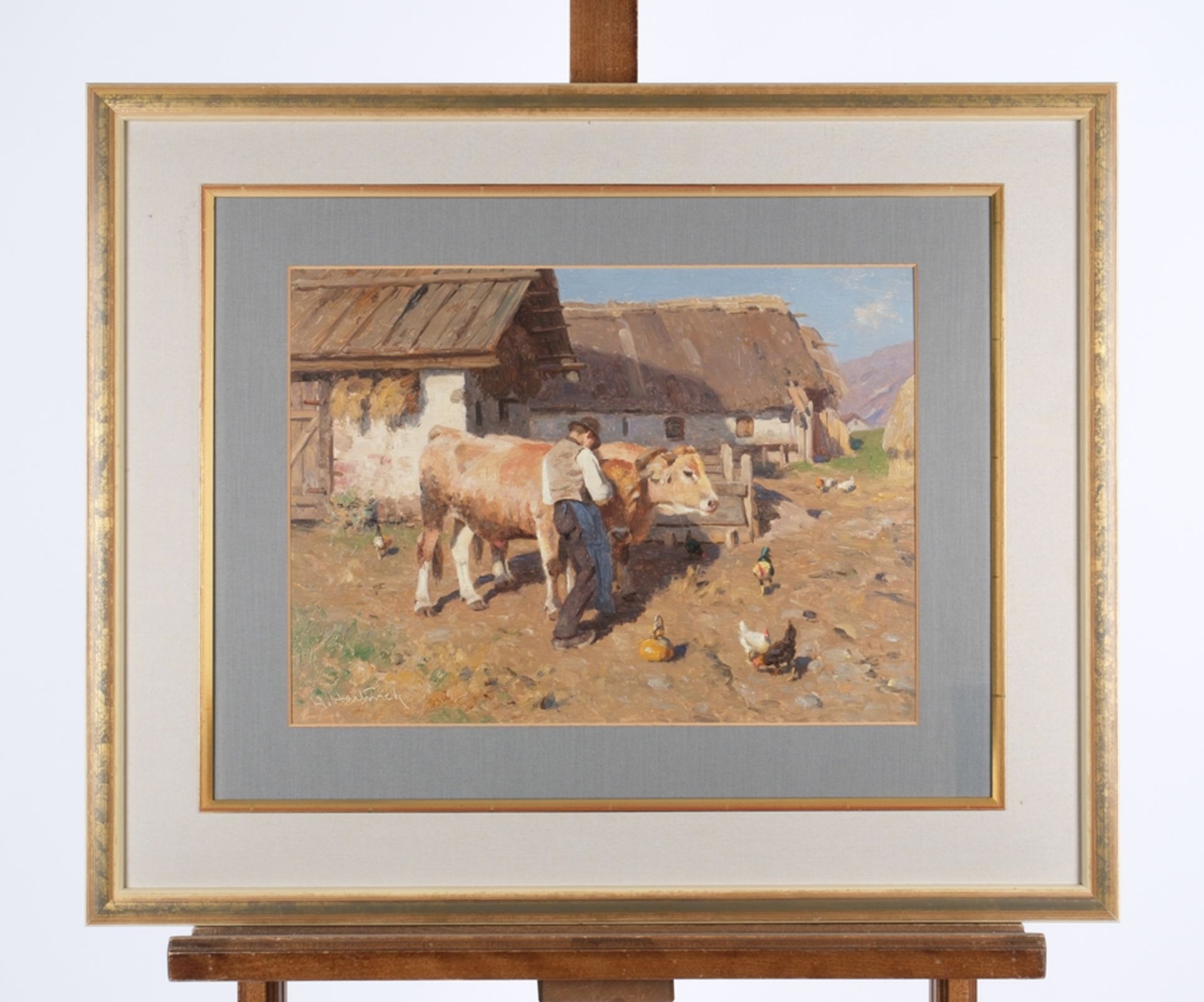 Hartwich, Herman (1853 New York - 1926 München, amerikanisch-deutscher Landschafts- und Genremaler) - Bild 2 aus 5