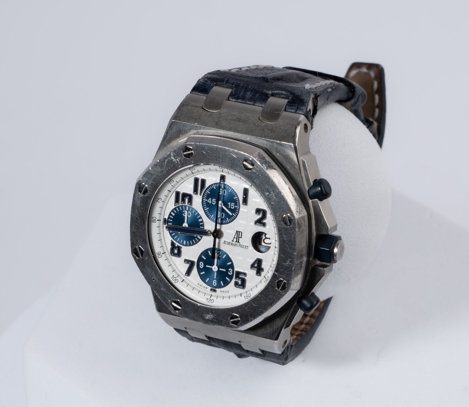 Audemars Piguet Royal Oak Offshore, G-Serie, Ref. 26170ST, Gehäuse in Stahl, weißes Zifferblatt mit