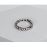 Memoire-Ring, 14kt Weißgold, Brillanten zus. ca. ca. 0.40 ct., ca. 3.15 g, RM 57.5