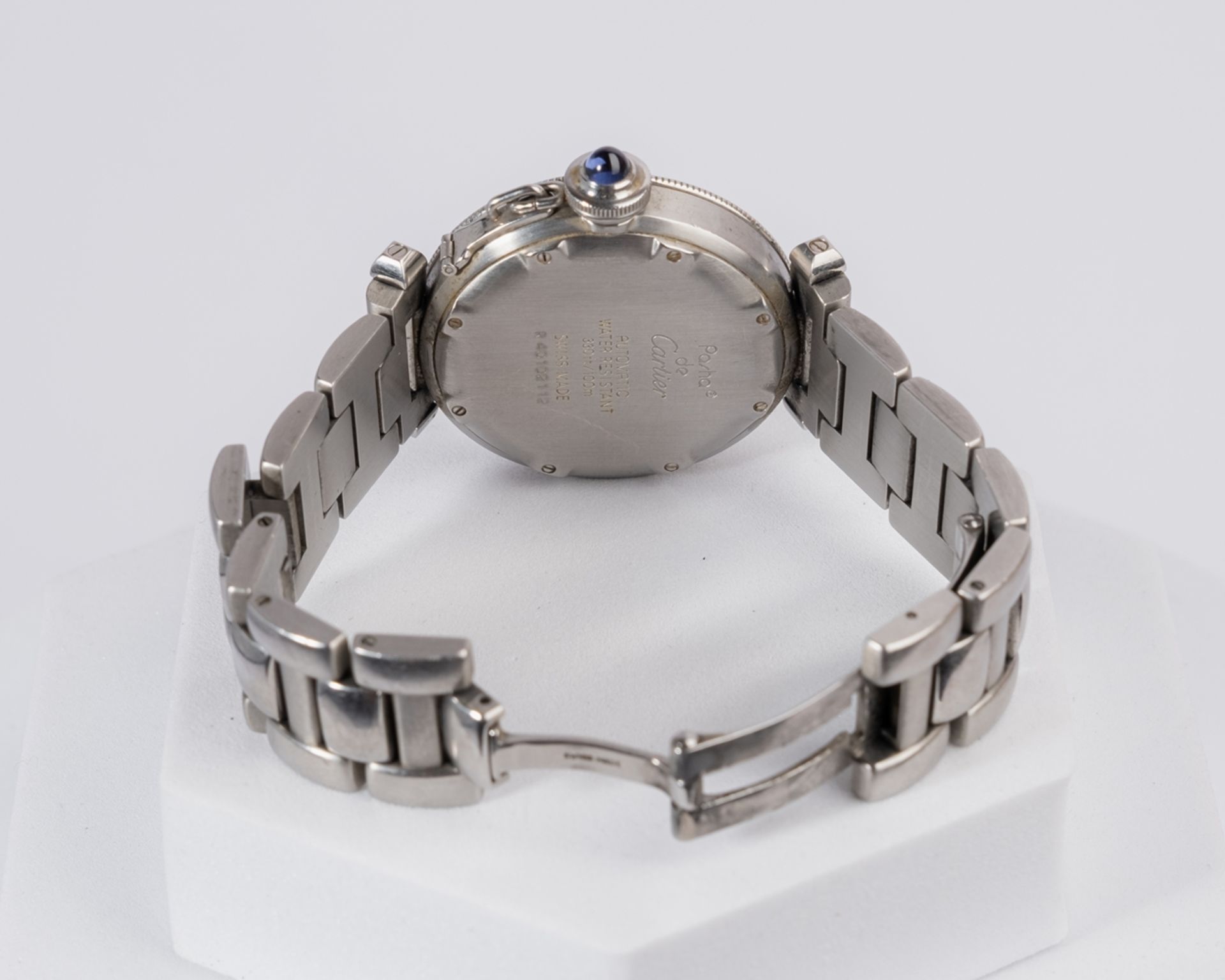 Cartier Pasha "Seatimer", Ref. R4010, Gehäuse in Stahl, drehbare Lünette mit Minutenskalierung, Zif - Bild 3 aus 3