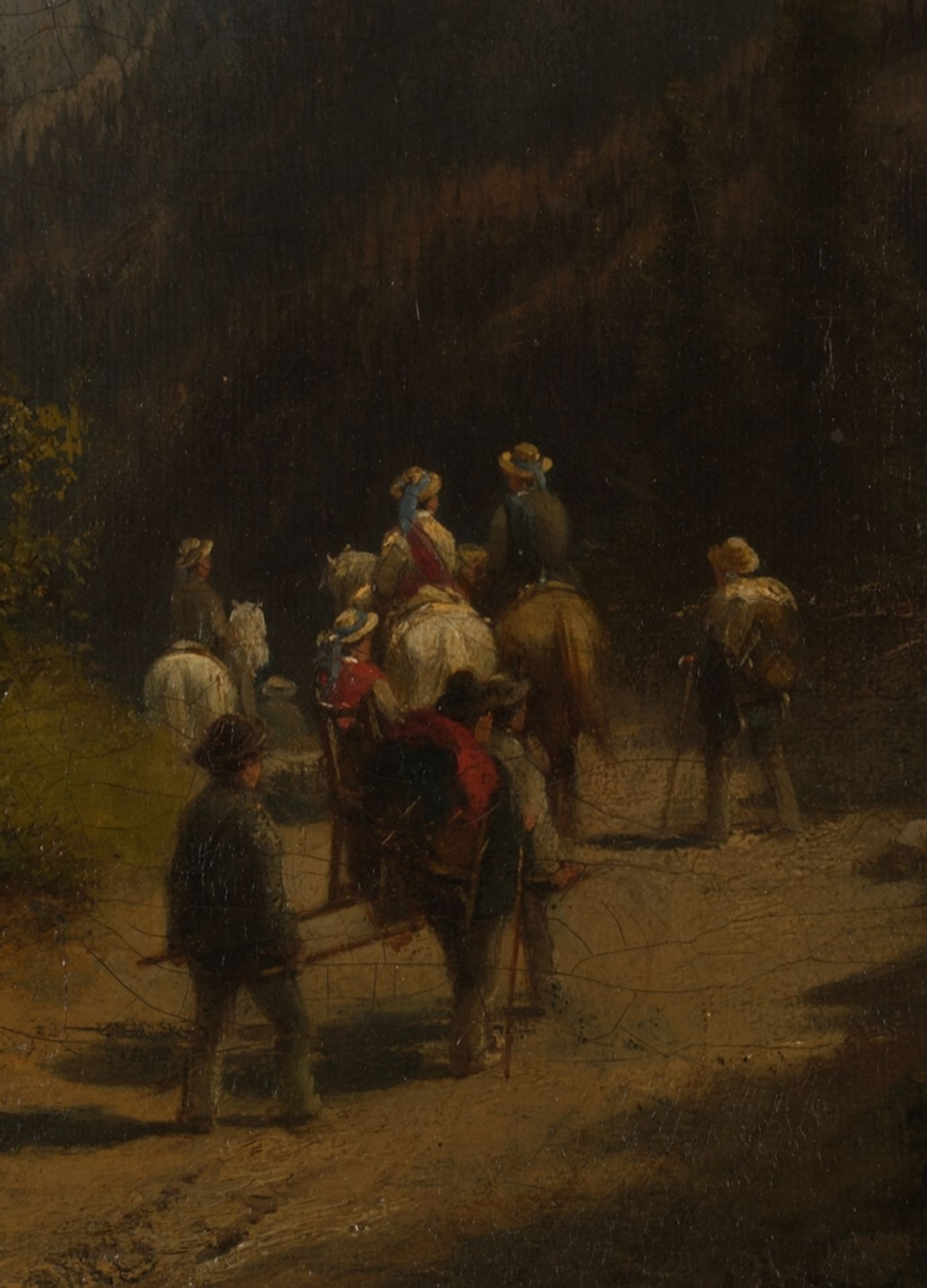 Höfer, Heinrich (1825 Eisfeld - 1878 München, ab 1855 Mitglied Münchner Kunstverein, Landschaftsmal - Bild 5 aus 6