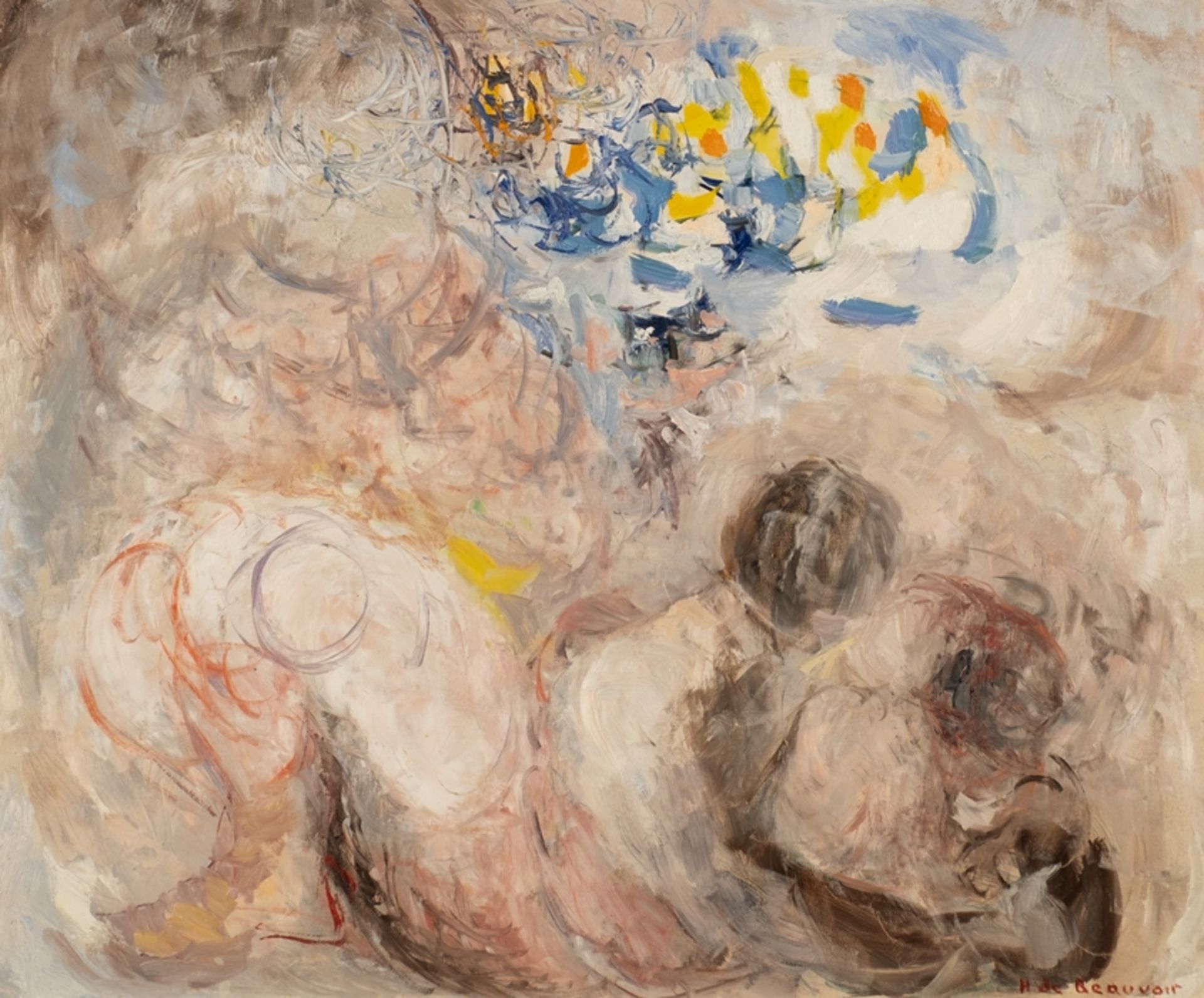 Beauvoir, Hélène de (1910 Paris - 2001 Goxwiller, französische Malerin der Moderne, jüngere Schwest