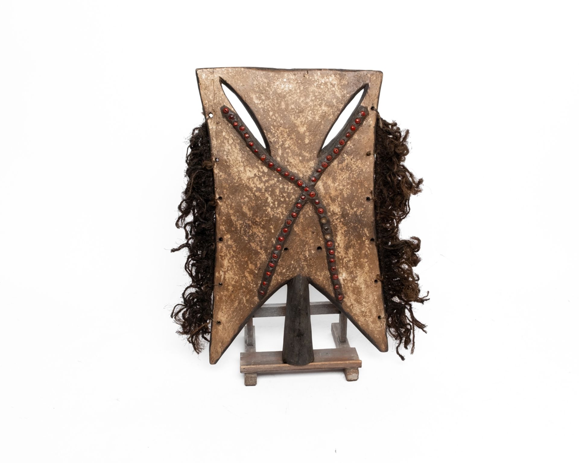 Konvolut 4 Tanzmasken, Baule, Elfenbeinküste, Tusia, Burkina Faso, Afrika, Holz, 3x längliche Gesic - Bild 2 aus 9