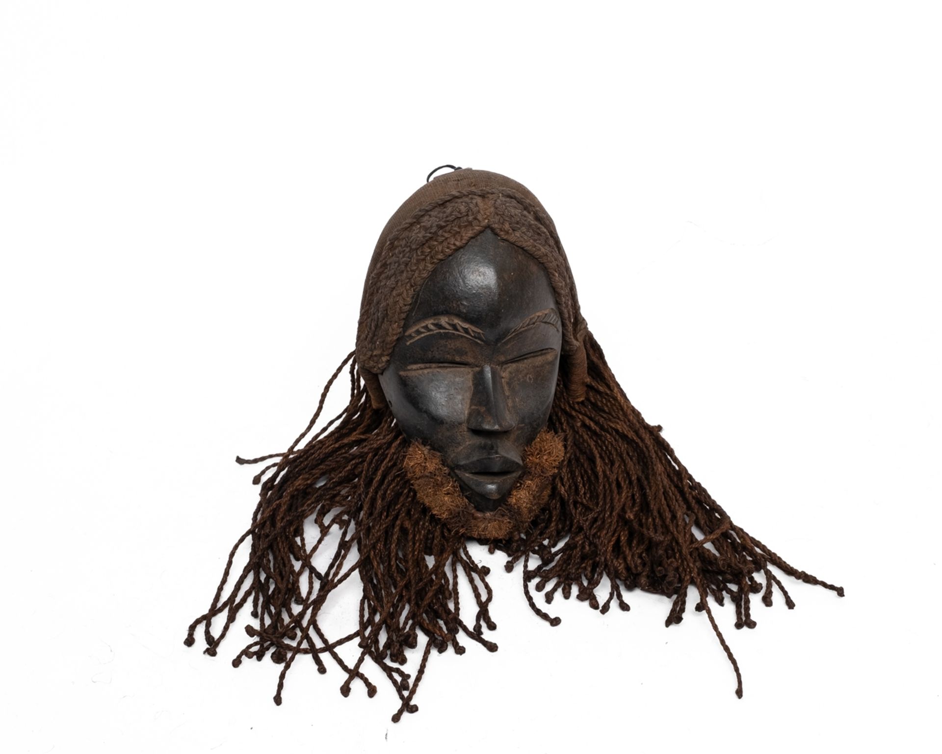 Konvolut 4 Tanzmasken, Dan, Liberia, Baule, Elfenbeinküste, Afrika, Holz, mit meist dunkler Patina, - Bild 7 aus 10