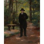 Wislicenus, Hans (1864 Weimar - 1939 Berlin, deutscher Porträt-, Historien-, und Genremaler, studie