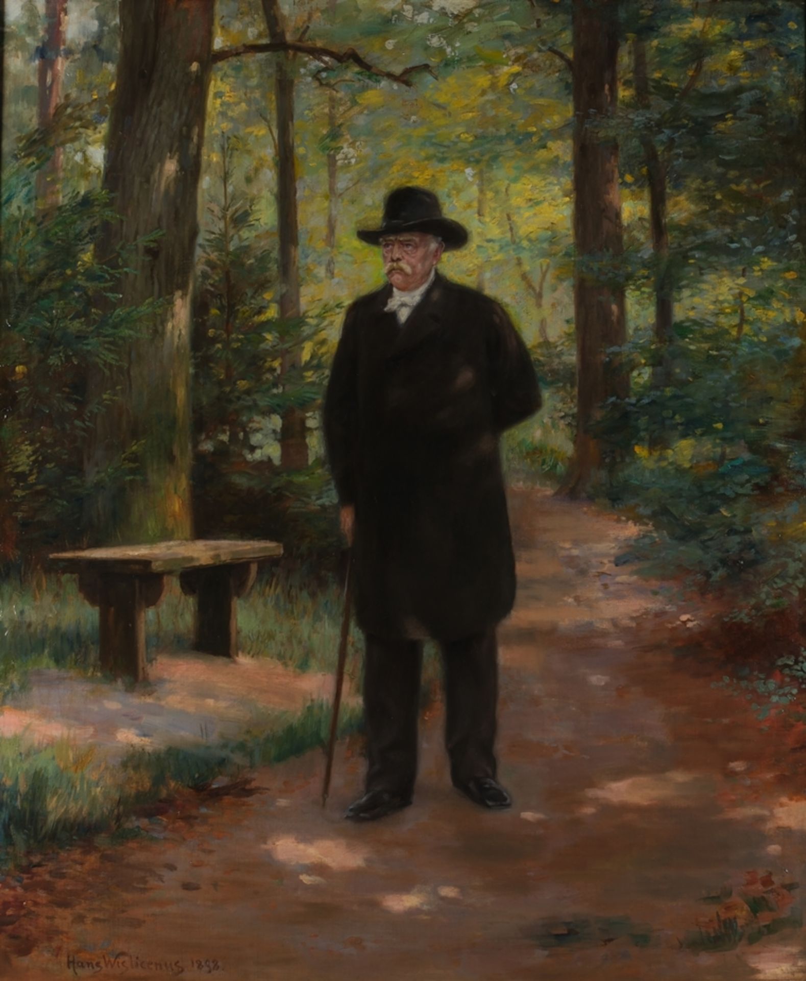 Wislicenus, Hans (1864 Weimar - 1939 Berlin, deutscher Porträt-, Historien-, und Genremaler, studie