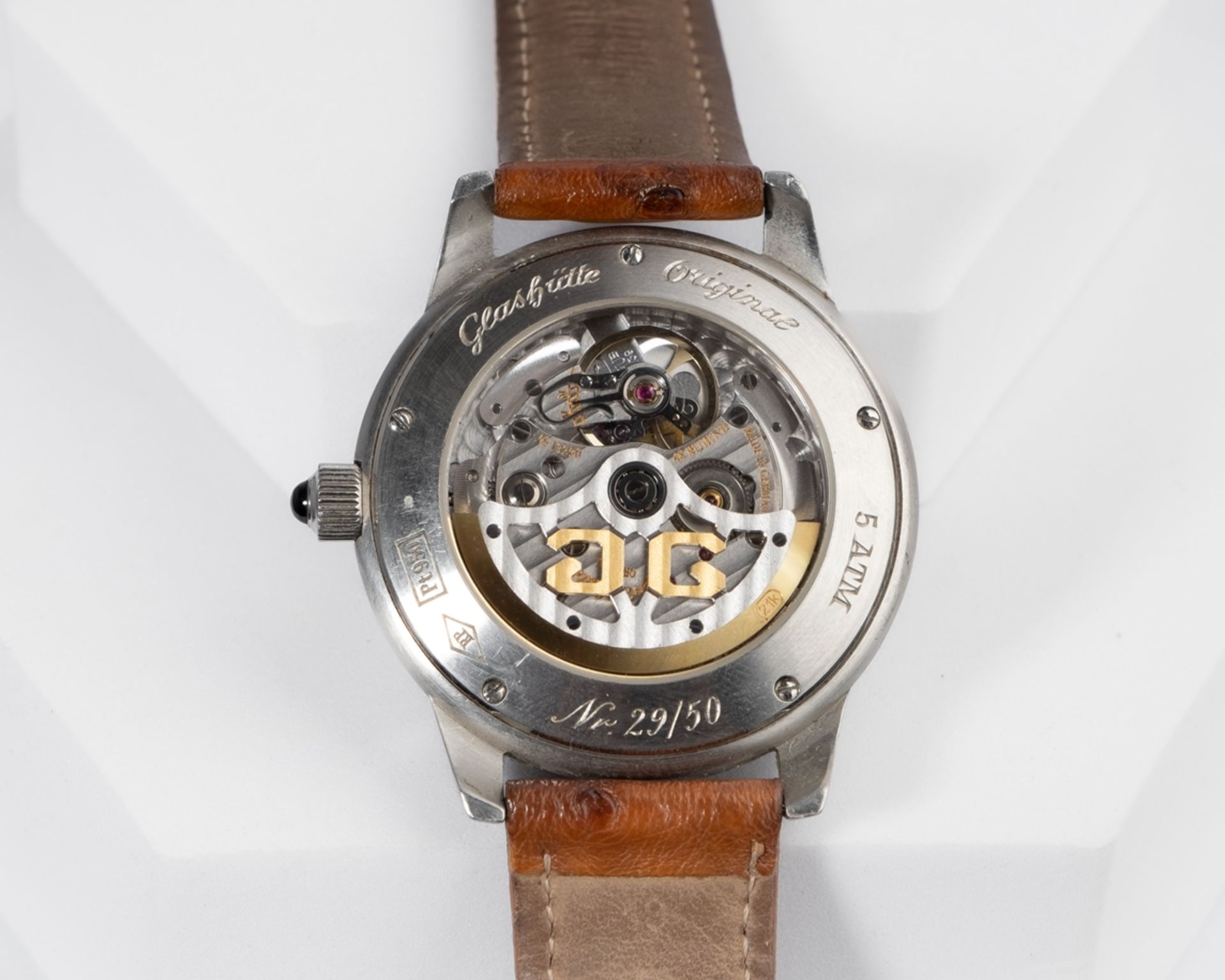 Glashütte Original Senator Ewiger Kalender, Ref. 39-50-04-03-04, limitierte Edition No. 29/50, rund - Bild 3 aus 3