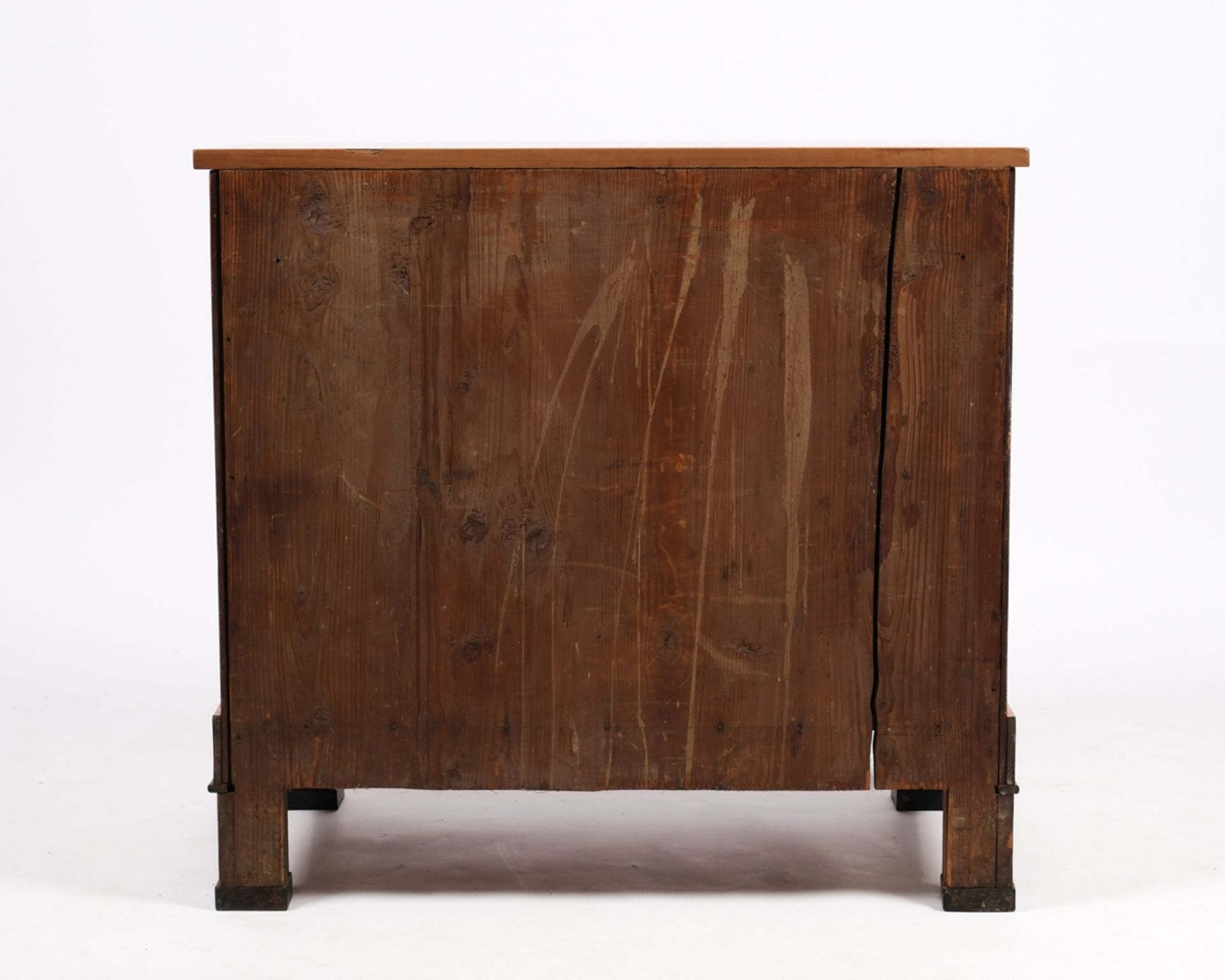 Vertiko / Kommode des Biedermeier aus Haus Parzival, um 1825, Kirschbaum furniert, zweitüriger Korp - Bild 4 aus 4