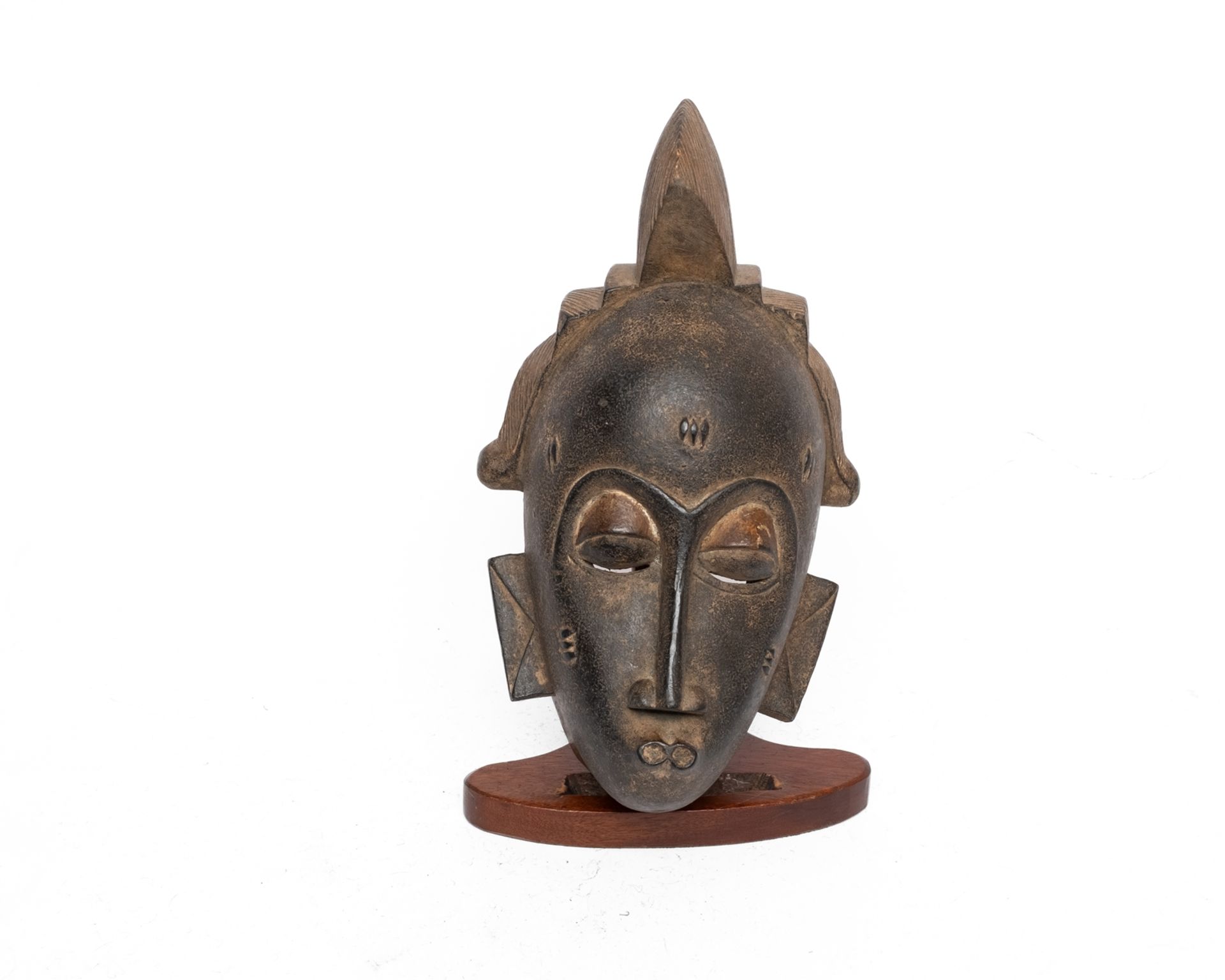 Konvolut 4 Tanzmasken, Dan, Liberia, Baule, Elfenbeinküste, Afrika, Holz, mit meist dunkler Patina, - Bild 9 aus 10