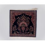 Kork-Keschan, mit Seide, Iran, alt, sehr feine Knüpfung, ca. 0.58 x 0.48 m