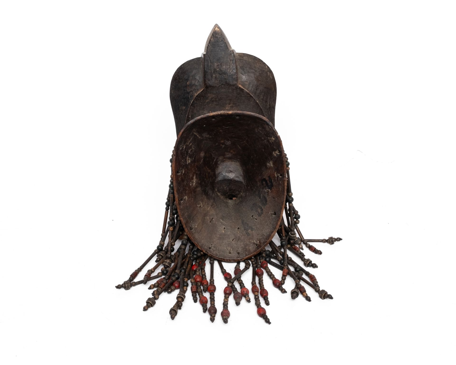 Konvolut 4 Tanzmasken, Baule, Elfenbeinküste, Tusia, Burkina Faso, Afrika, Holz, 3x längliche Gesic - Bild 5 aus 9