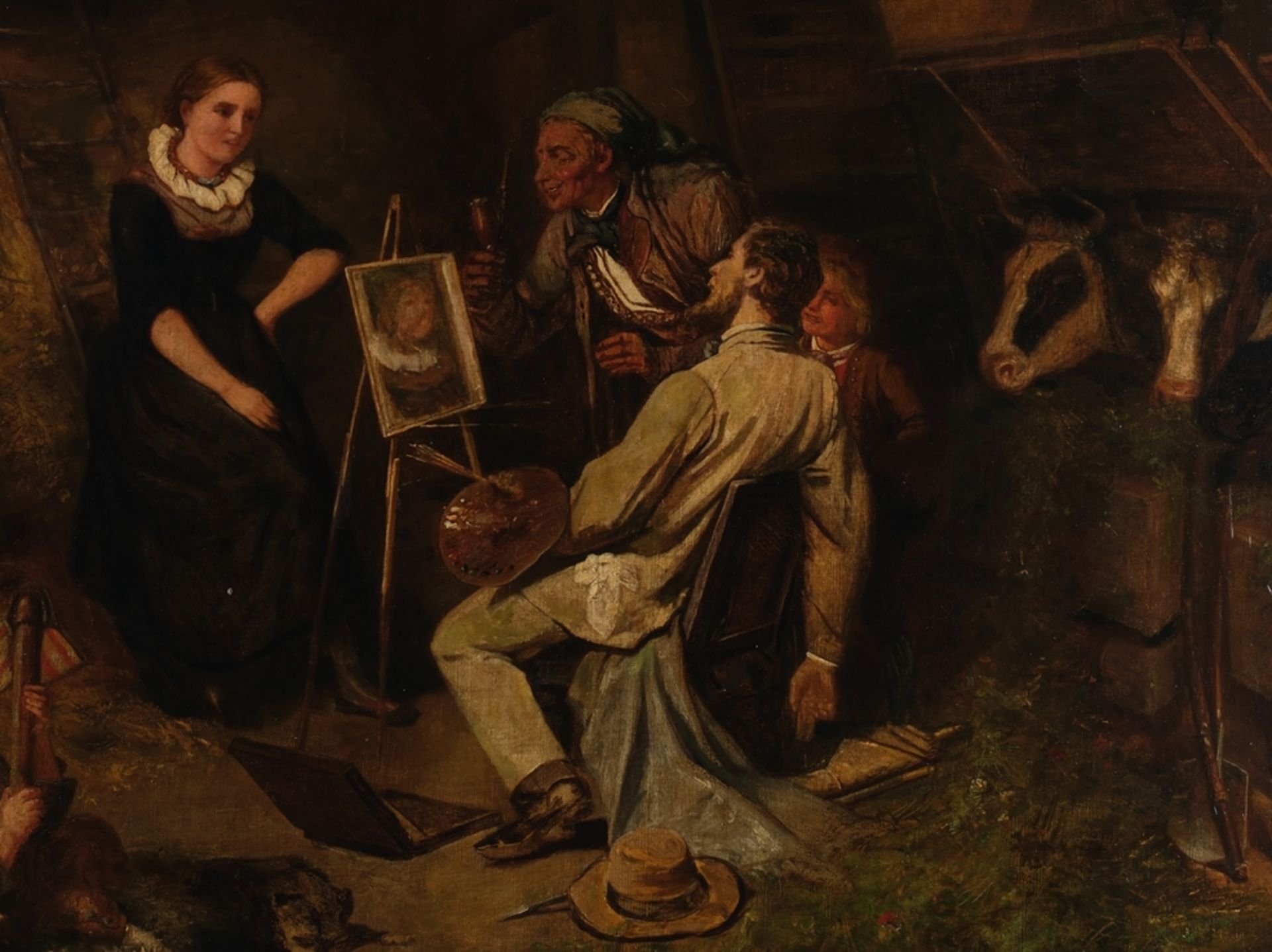 Genremaler des 19. Jahrhunderts, aus dem Umkreis der Düsseldorfer Malerschule, - Bild 4 aus 6