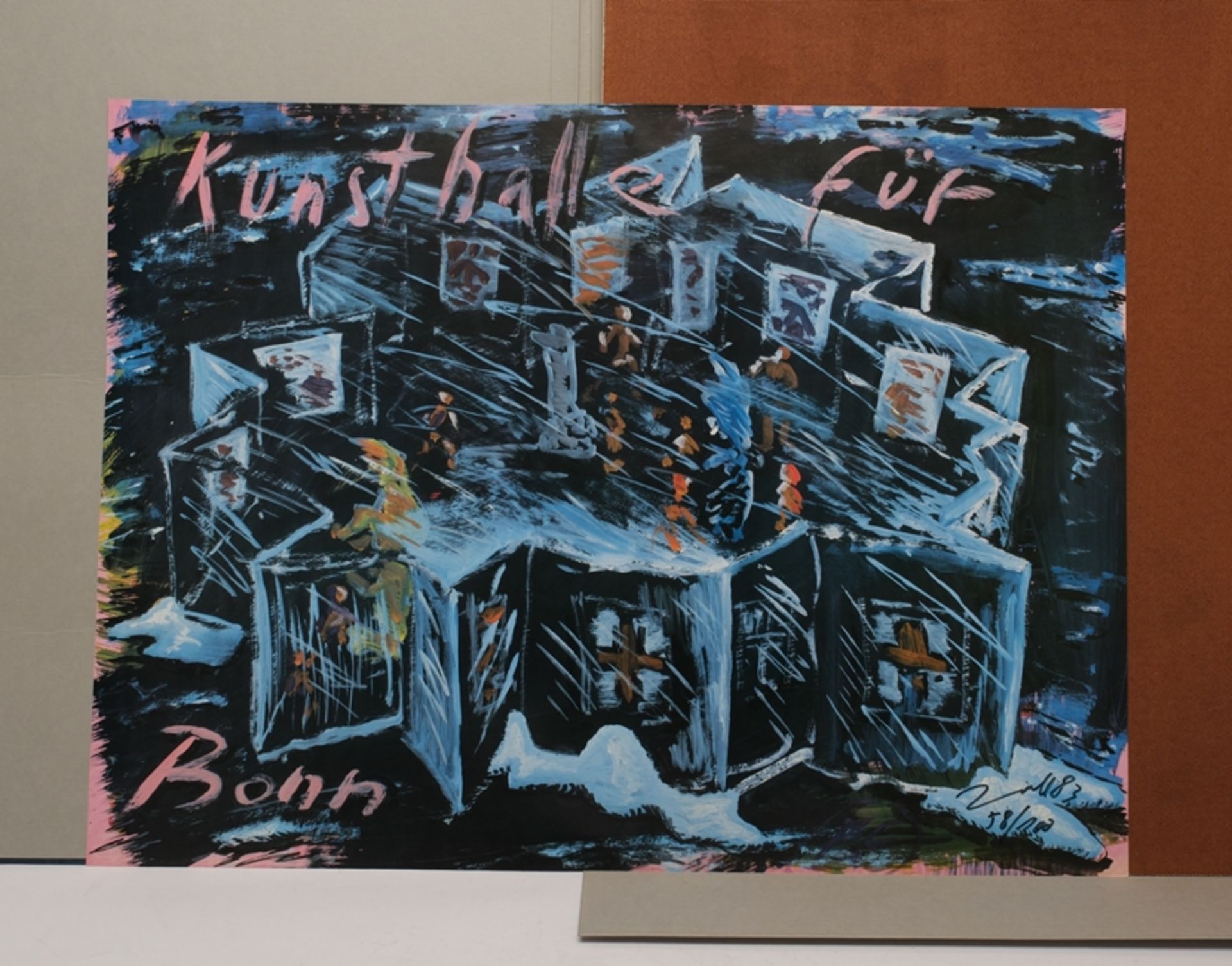 Mappe mit 11 Künstlerplakaten, vollständig: "Bonn braucht Kunsthalle": - Bild 15 aus 16