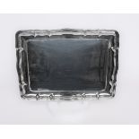 Tablett, Silber 830, Wilkens, rechteckig, profilierter, passiger Rand, glatter Spiegel, 41.5 x 30.5