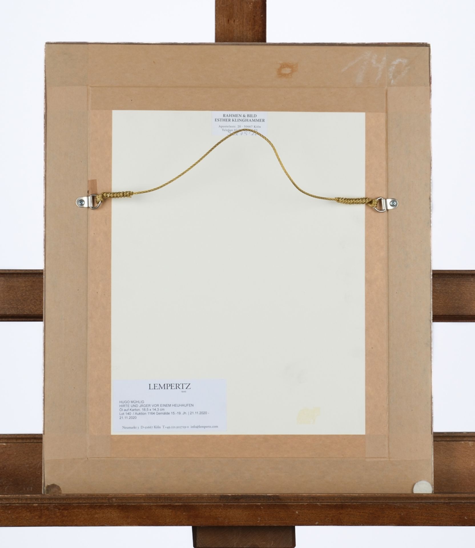 Mühlig, Hugo (1854 Dresden - 1929 Düsseldorf, Schüler seines Vaters Meno, studierte an der KA Dresd - Bild 4 aus 4