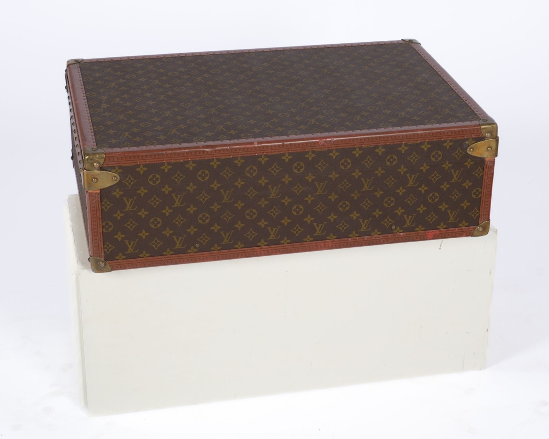 Vintage-Koffer Louis Vuitton, "Alzer 70", Frankreich, Monogram Canvas, Schloss und Beschläge in Mes - Bild 6 aus 6