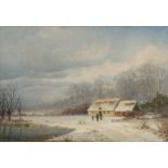 Grove, Nordhal Peter Frederik (1822 Kopenhagen - 1885 Samsted, dänischer Landschaftsmaler, Ausbildu