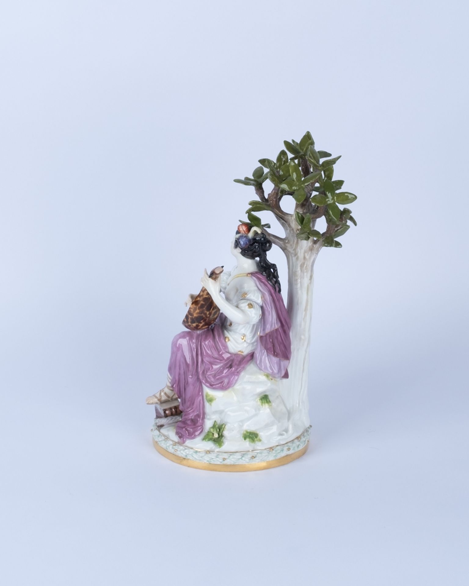 Porzellangruppe, "Die Muse Terpsichore", Meissen, Schwertermarke, 1850-1924, 1. Wahl, Modellnummer  - Bild 4 aus 6