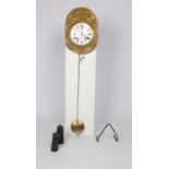 Comtoise, Frankreich, 19. Jh., sign. "Perrard á Lapalisse", Schlag auf Glocke, Faltpendel, zwei Gew