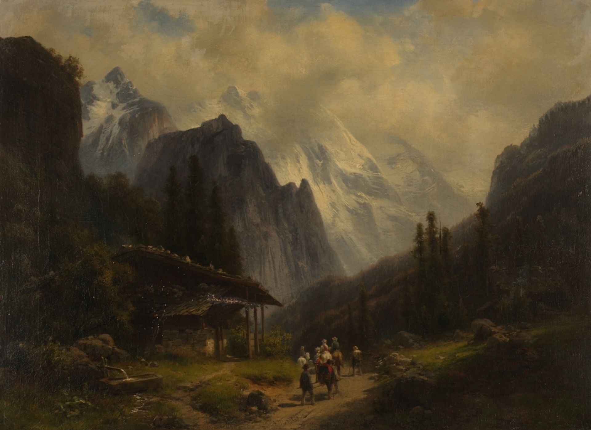 Höfer, Heinrich (1825 Eisfeld - 1878 München, ab 1855 Mitglied Münchner Kunstverein, Landschaftsmal