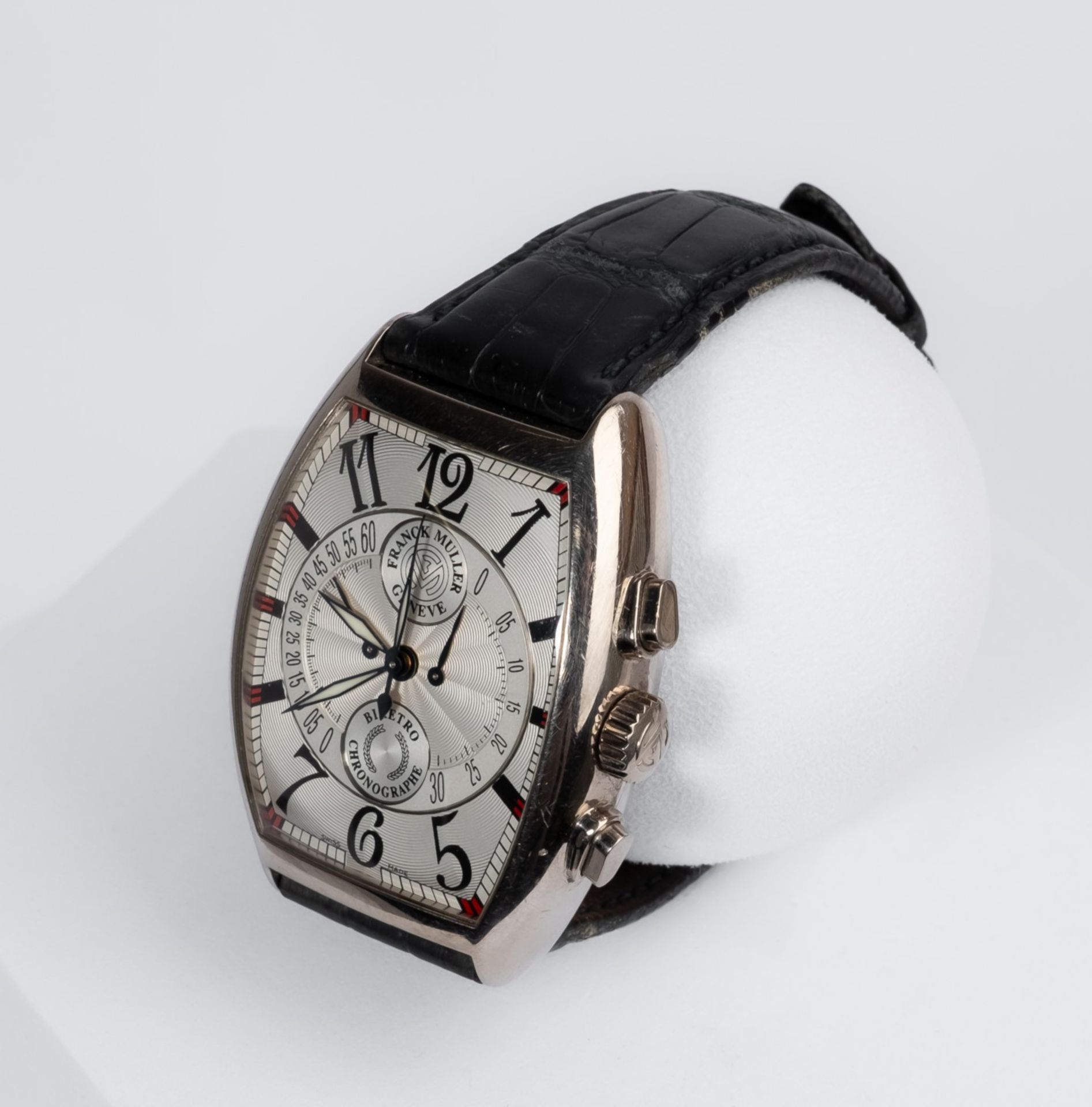 Franck Muller Cintrée Curvex Biretro Chronograph / Master of Complications, Ref. 7850 CC B, Gehäuse