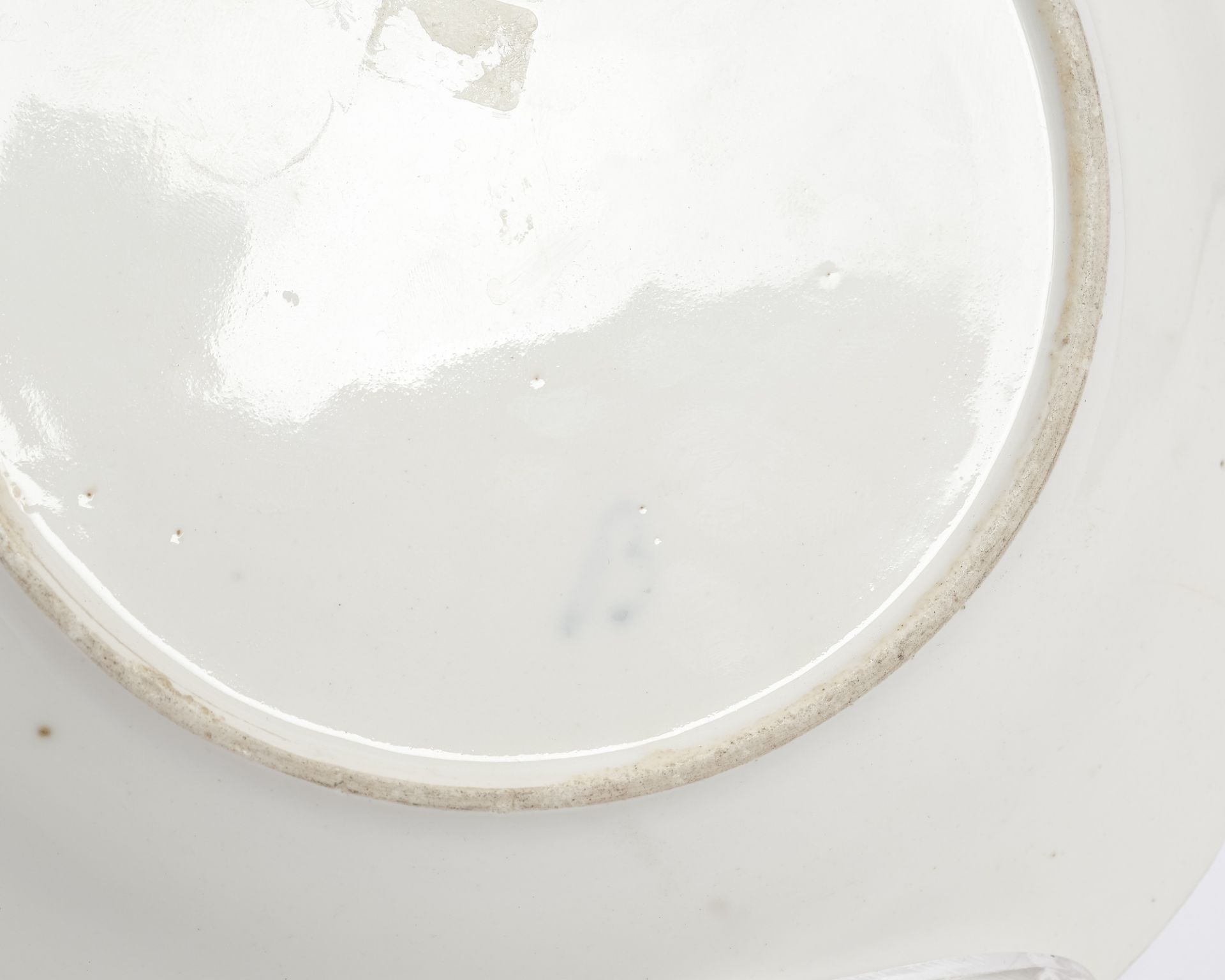 Teller, Jacques Vermonet & Fils, Boisette, um 1790, bunte Blumenmalerei, Goldrand, ø 24.3 cm, Fahne - Bild 3 aus 3