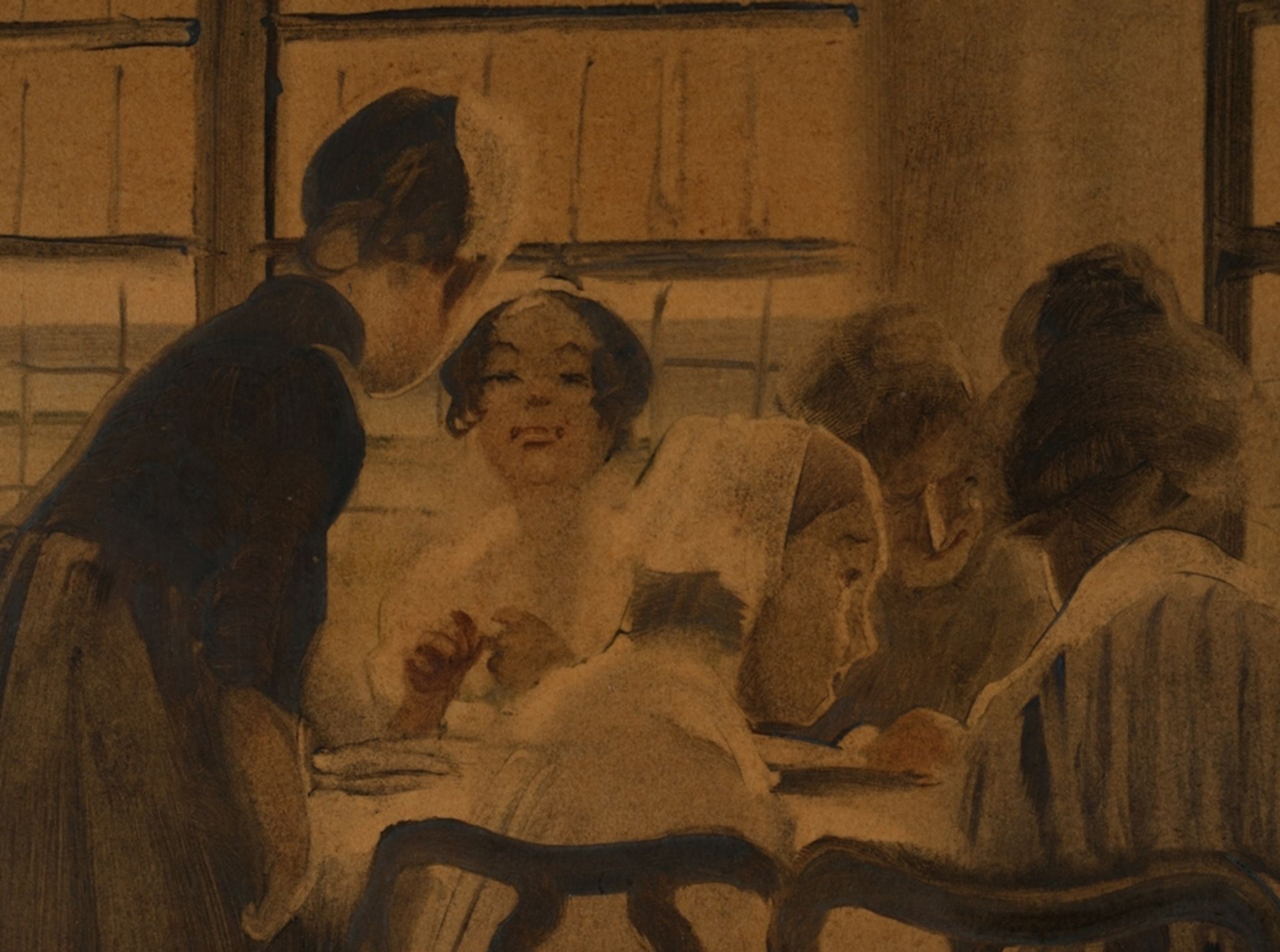 Schreuer, Wilhelm (Wesel 1866 - 1933 Düsseldorf, bekannt für seine teils historischen Gesellschafts - Bild 5 aus 7