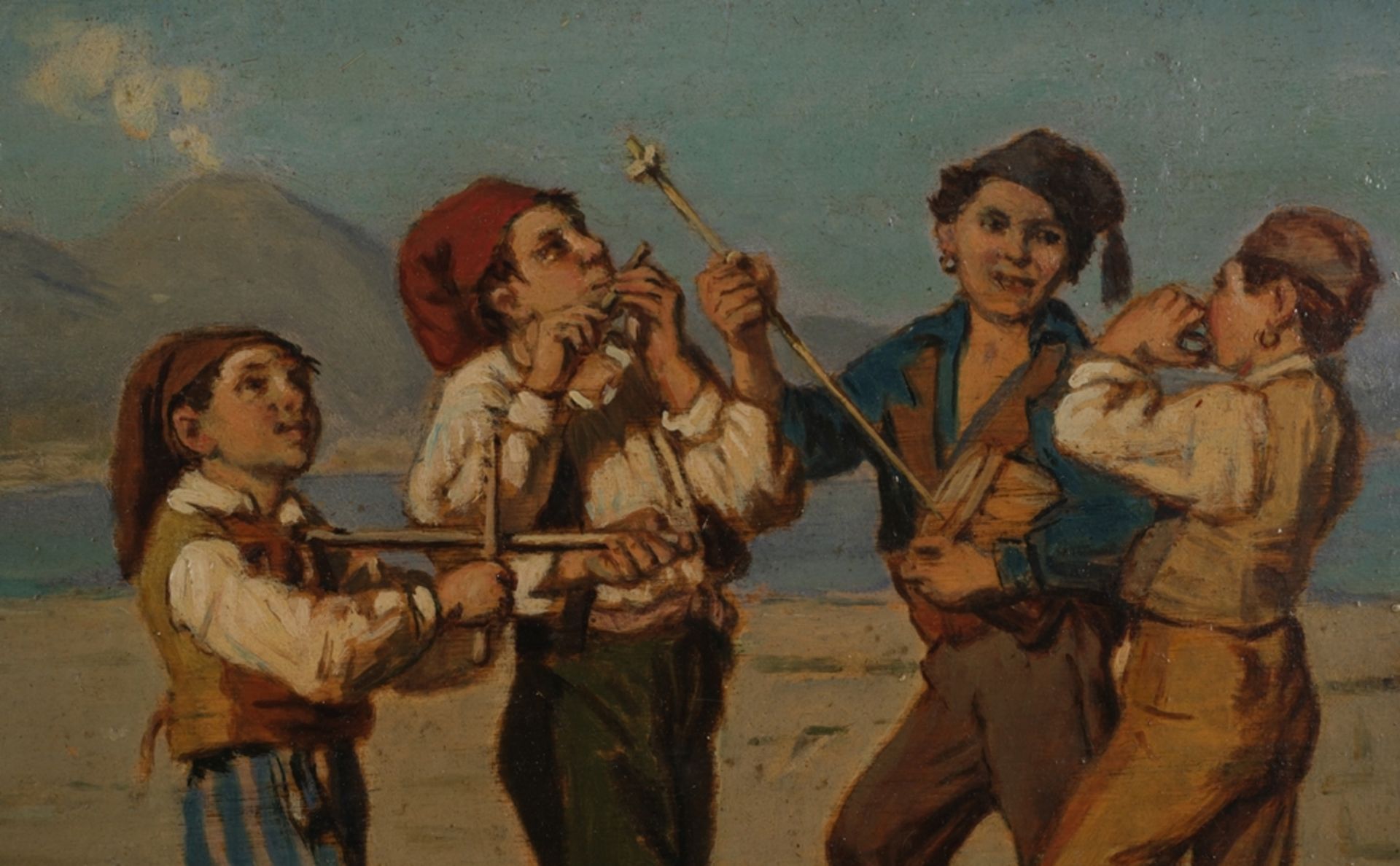 Carelli, Consalvo (1818 - 1900 Neapel, lehnte den Akademismus ab und befürwortete stattdessen das S - Bild 4 aus 5