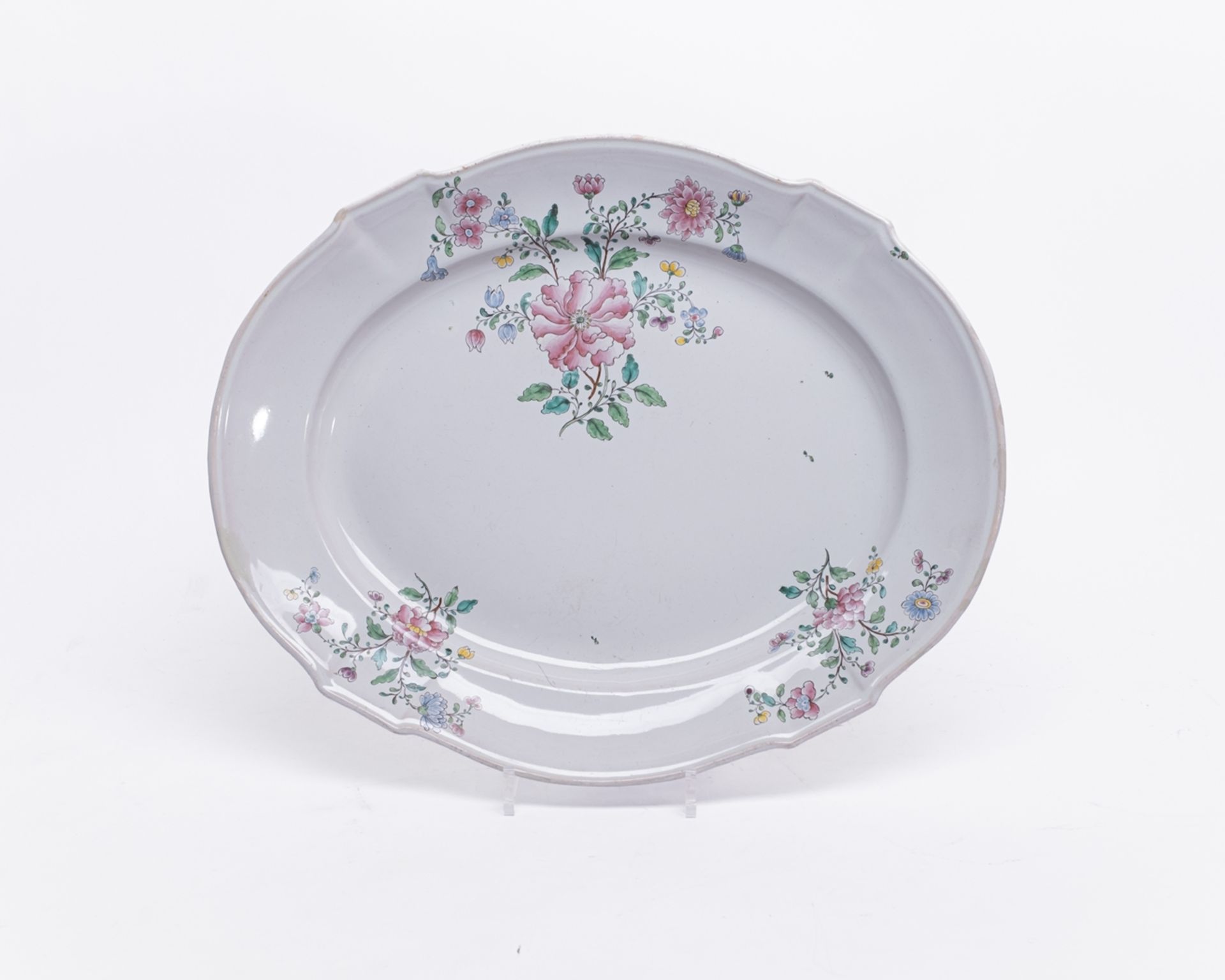 4 Vorlegeplatten, Durchbruchplatte, Straßburg, nach 1748 bzw. 1762, Paul Hannong bzw. Joseph Hannon - Bild 2 aus 11