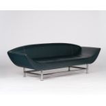 Designersofa, Entwurf Massimo Iosa Ghini, Ausführung Moroso, Mailand, 1980er Jahre, verchromtes Sta