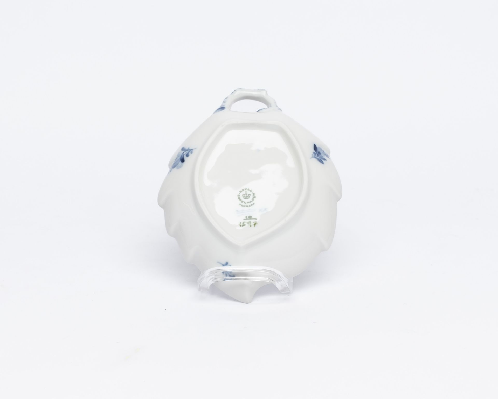 Kaffee- und Teeservice, 60-tlg., Royal Kopenhagen, blaue Blume: Kaffeekanne, Sahnegießer, 12 Kaffee - Bild 7 aus 16