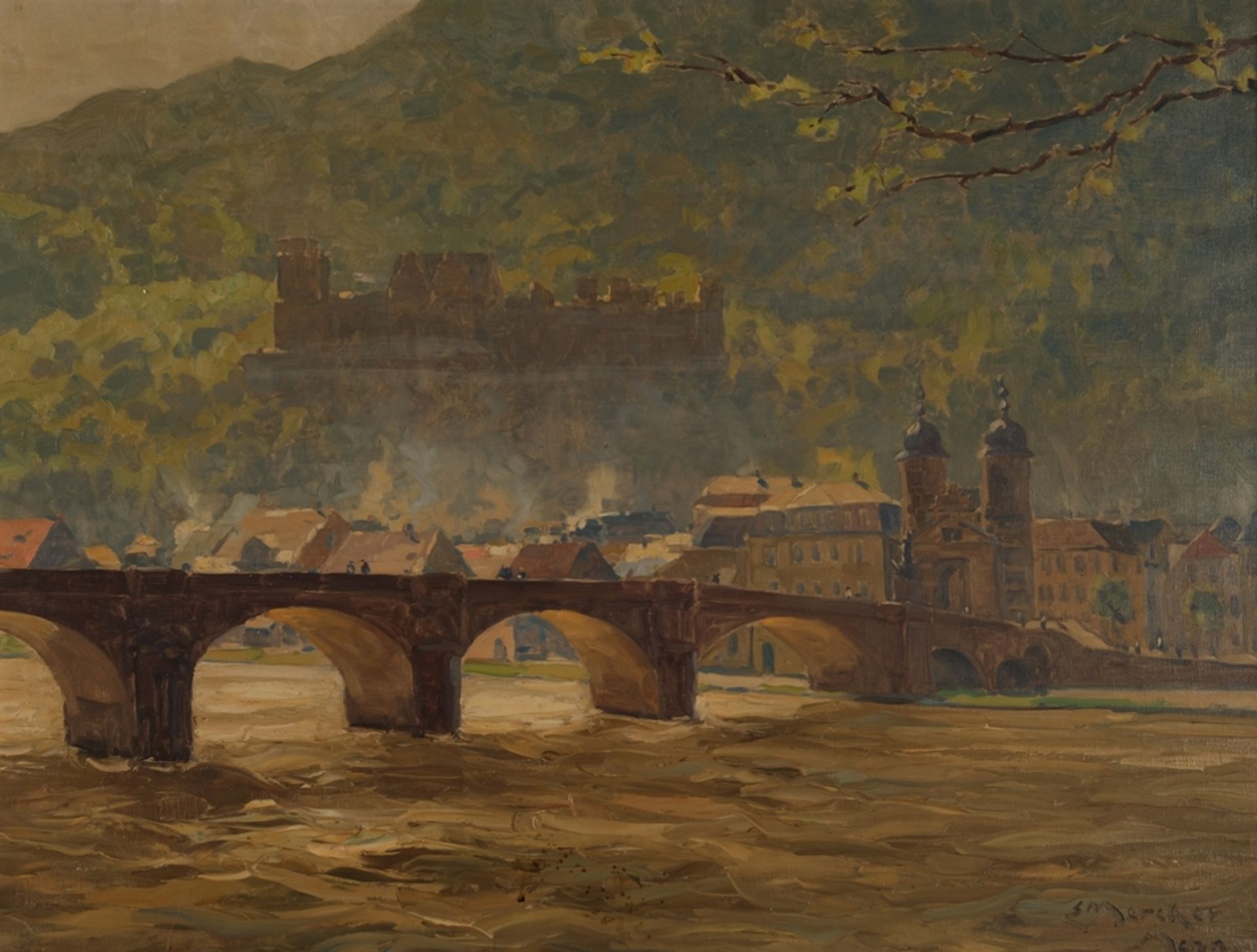 Mercker, Erich (Zabern/Elsaß 1891 - 1973 München, Industrie-, Landschafts- und Städtemaler, studier