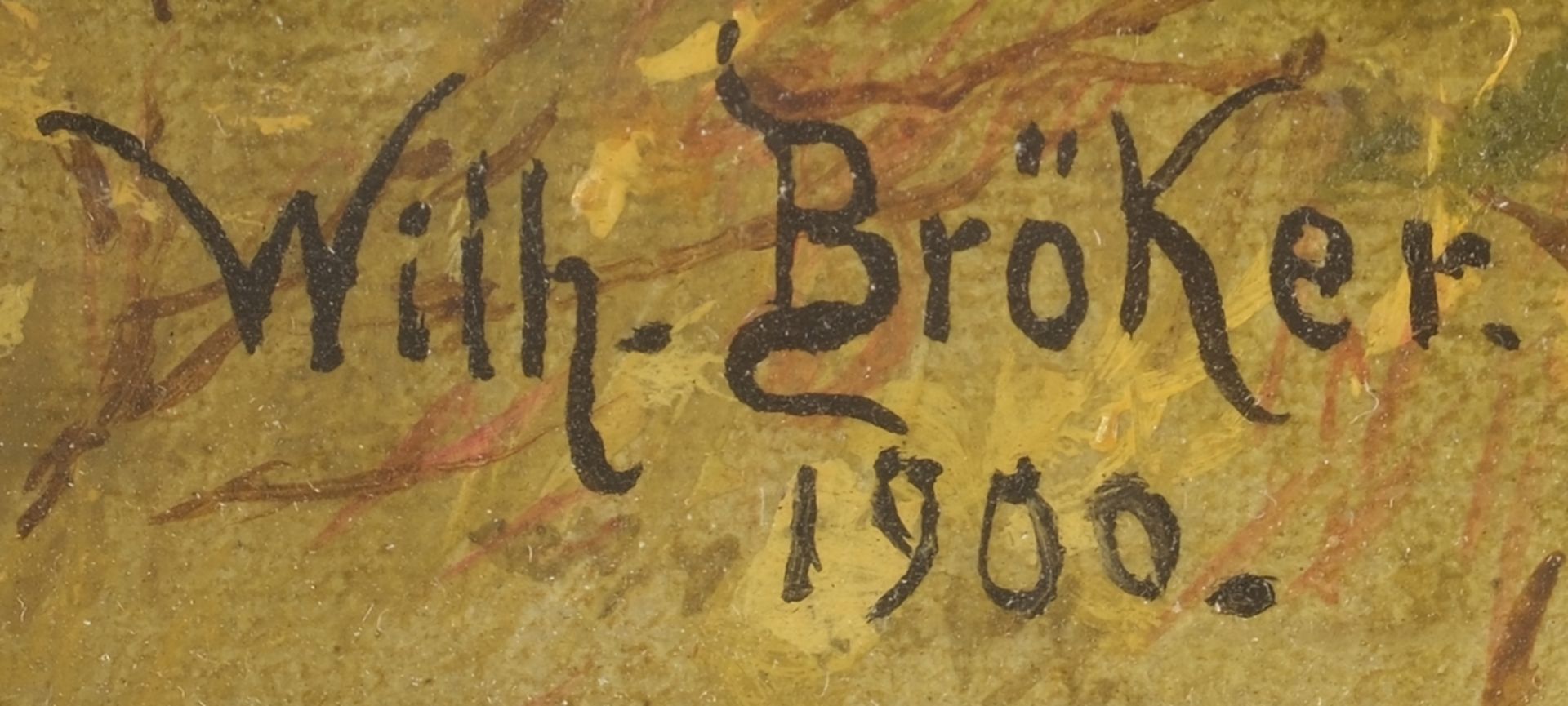 Bröker, Wilhelm (Berlin 1848 - 1930, nach einer grafischen Ausbildung Hinwendung zur Malerei, in Be - Bild 3 aus 7