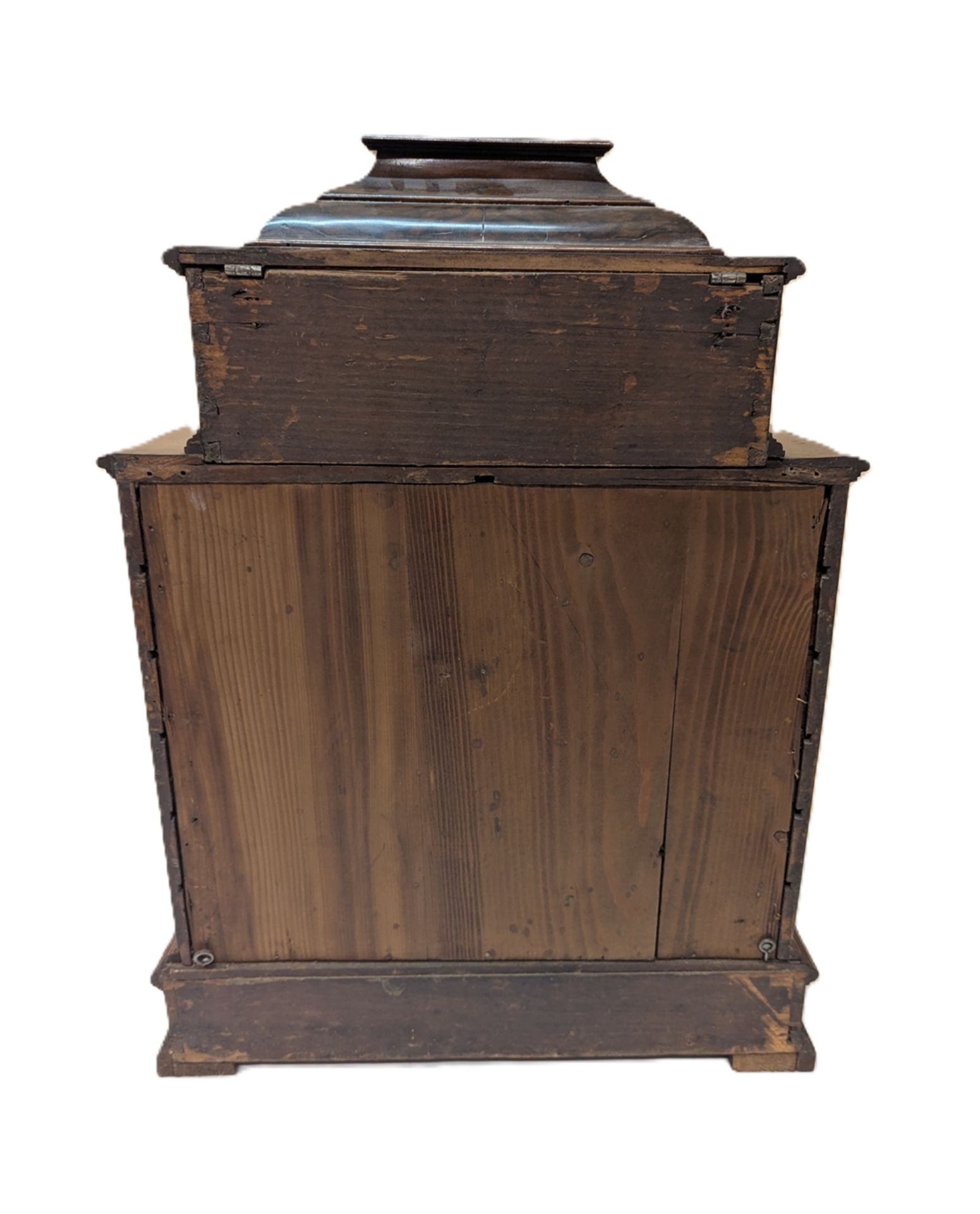 Barockes Tischkabinett, süddt., 18. oder 19. Jh., Nussbaum, Nussmaser, Vogelaugenahorn u.a. auf Wei - Bild 5 aus 5