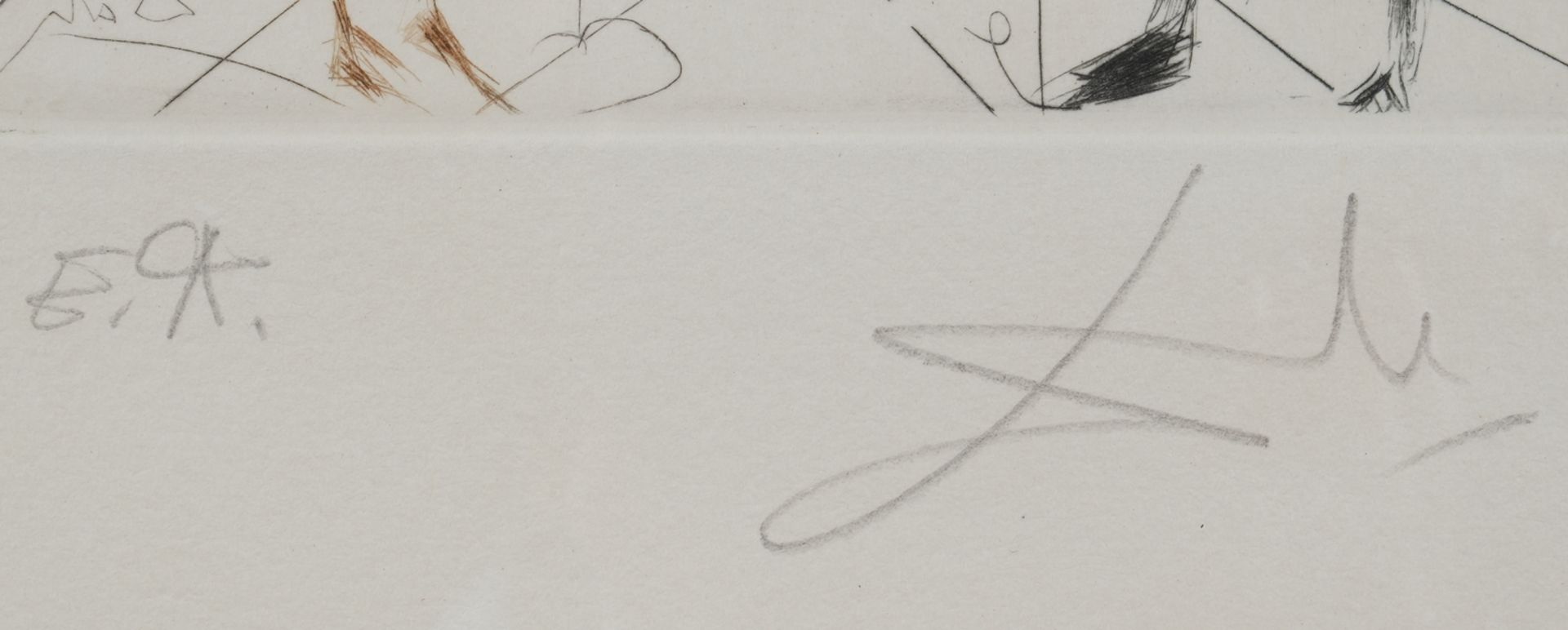 Dalí, Salvador (1904 Figueres/Spanien - 1989 ebenda, Maler, Grafiker, Bildhauer, Schriftsteller und - Bild 3 aus 4