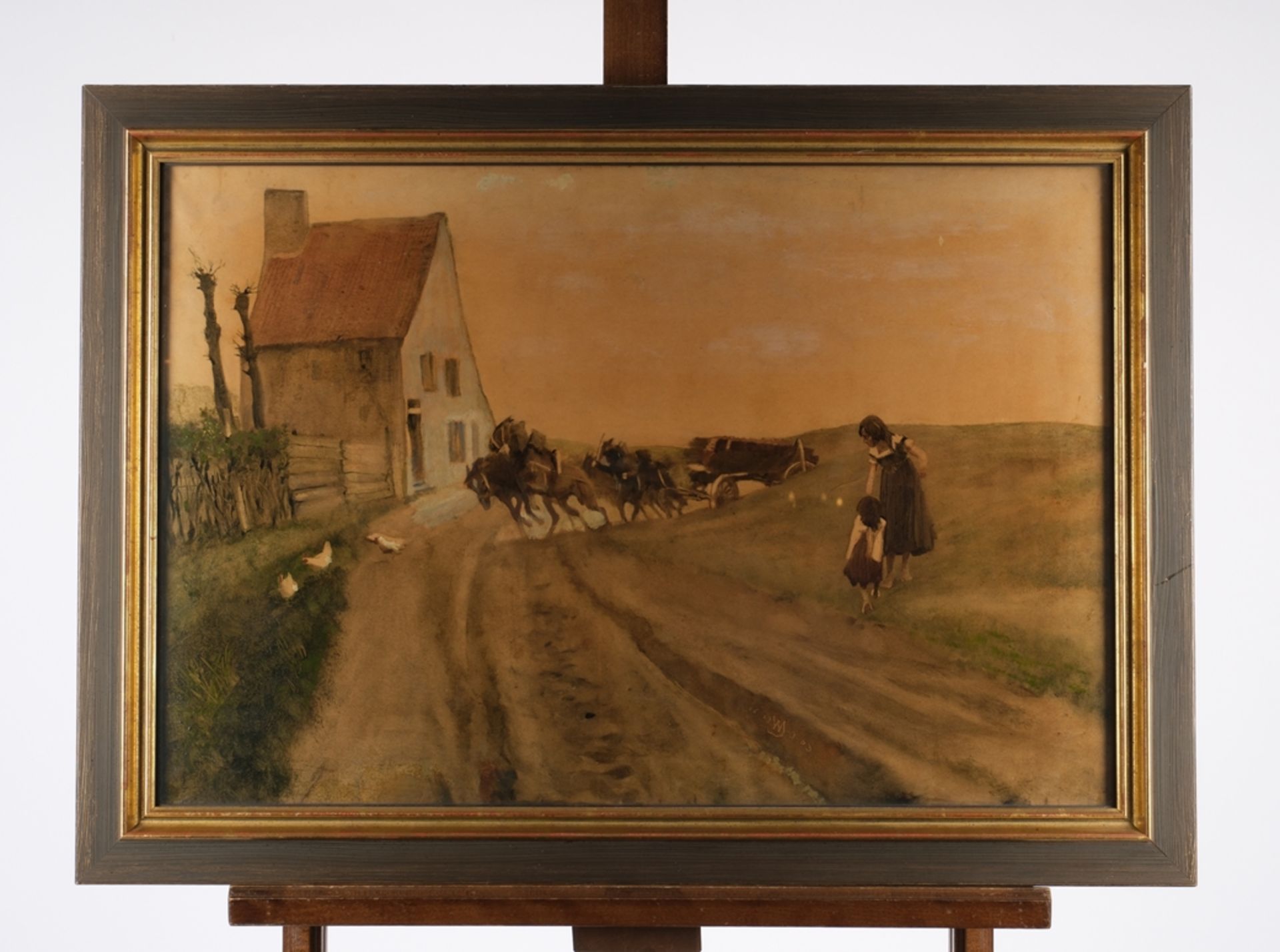 Schreuer, Wilhelm (Wesel 1866 - 1933 Düsseldorf, bekannt für seine teils historischen Gesellschafts - Bild 2 aus 7