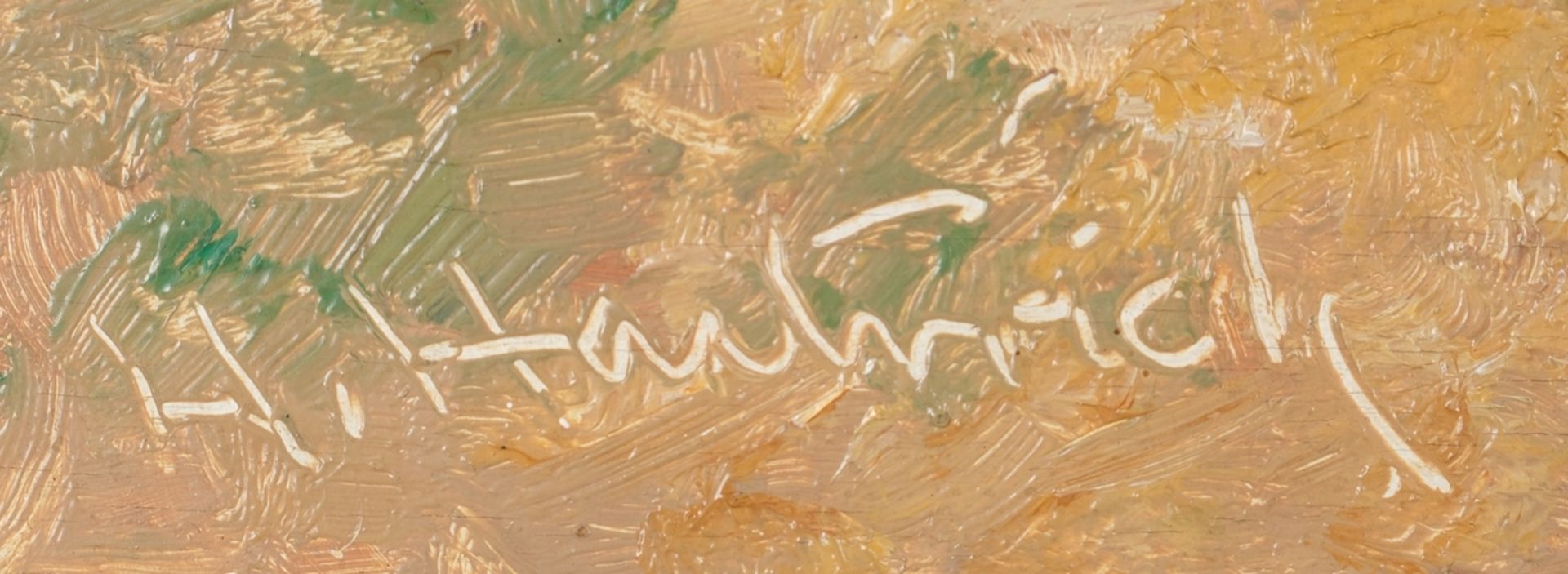 Hartwich, Herman (1853 New York - 1926 München, amerikanisch-deutscher Landschafts- und Genremaler) - Bild 3 aus 5