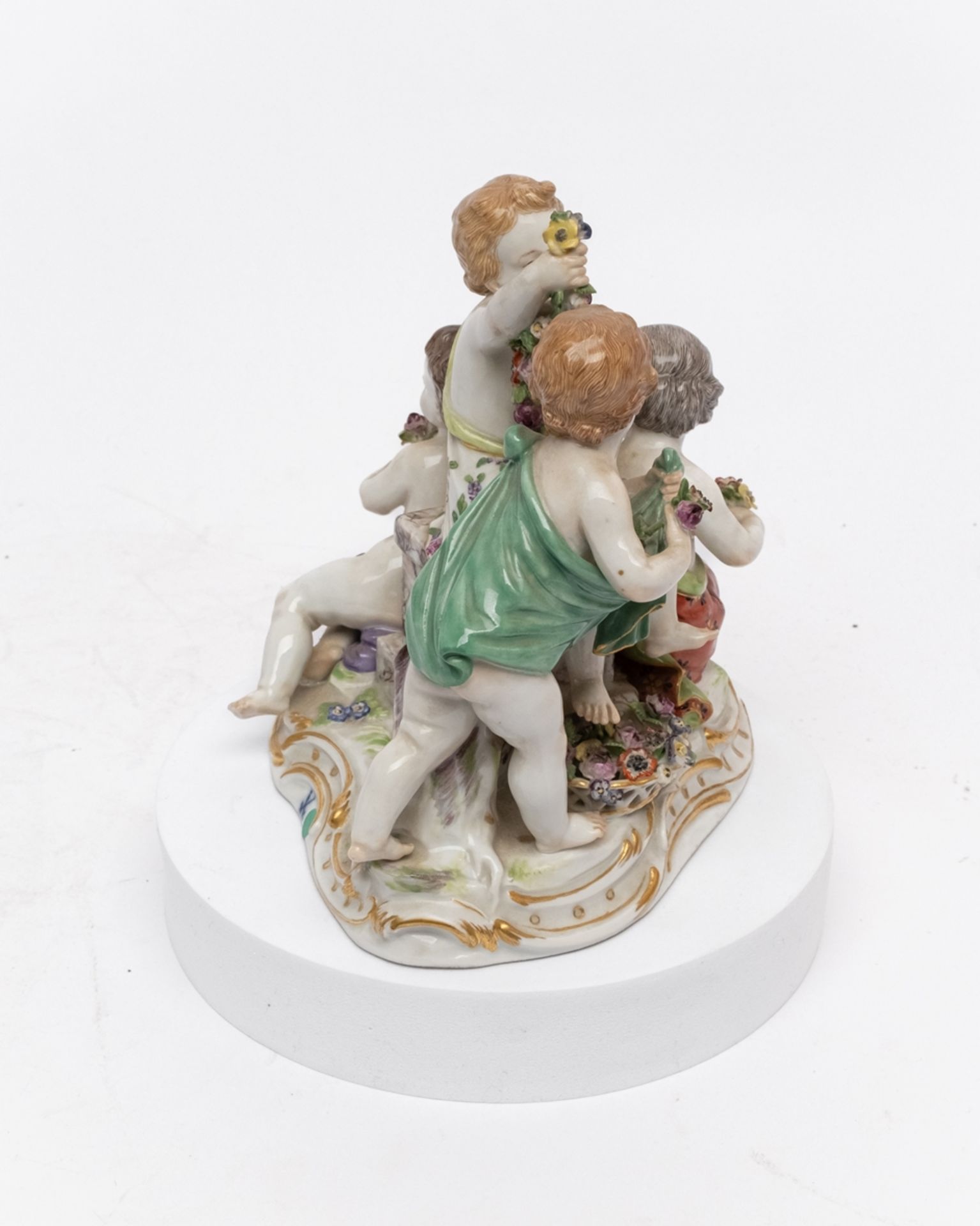 Porzellangruppe, "Allegorie - Der Frühling", Meissen, Schwertermarke, 1. Wahl, Modellnummer 2502, p - Bild 2 aus 5