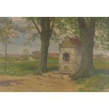 Wenzel, Karl (1889 Ibbenbüren - 1947 Kevelaer, deutscher Kirchen- und Interieurmaler, Musiker und S