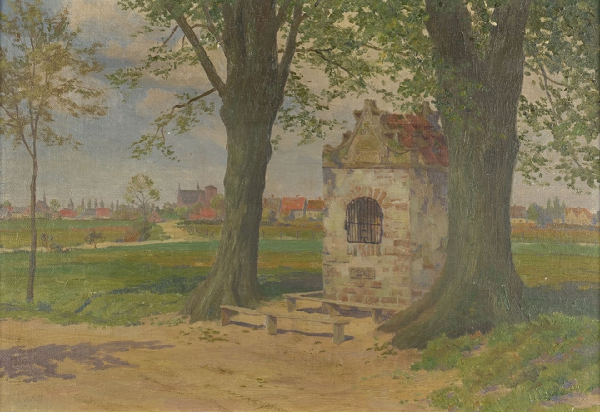 Wenzel, Karl (1889 Ibbenbüren - 1947 Kevelaer, deutscher Kirchen- und Interieurmaler, Musiker und S