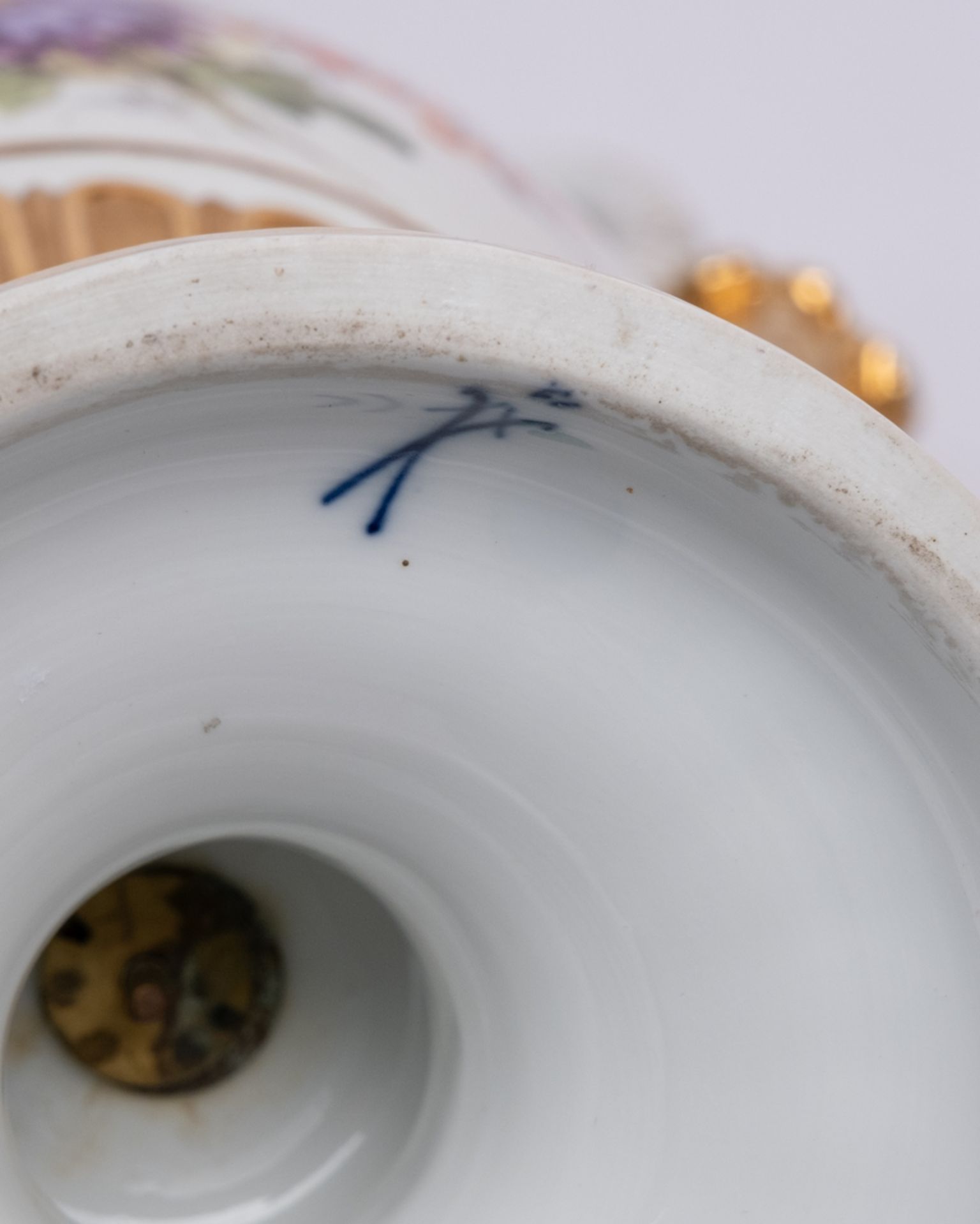 Schlangenhenkelvase, Meissen, Schwertervase, 1850-1924, 1. Wahl, Modellnummer E 116, balusterförmig - Bild 4 aus 4