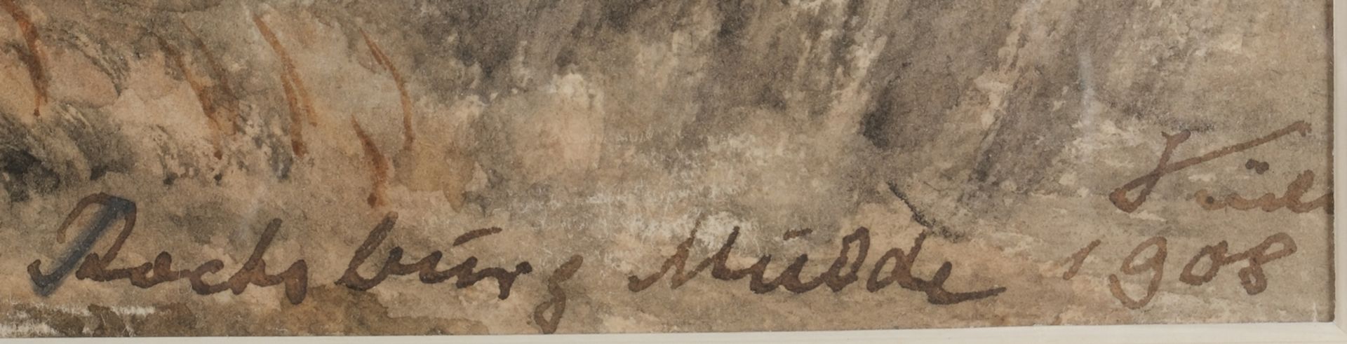 Wohl sächsischer Aquarellist (19./20. Jahrhundert),  - Bild 3 aus 4