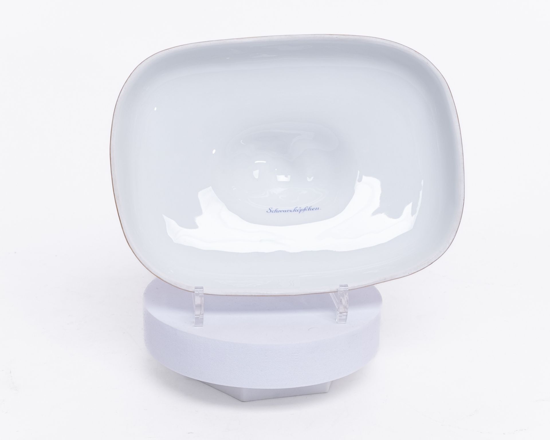 Speiseservice, 80-tlg., Meissen, Schwertermarke, 1. Wahl, Vogel- und Insektenmalerei, polychrom, Go - Bild 11 aus 17