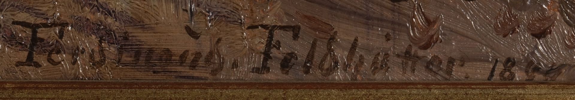 Feldhütter, Ferdinand (1842 München - 1898 München, Schüler von Julius Lange, Landschaftsmaler und  - Bild 3 aus 6